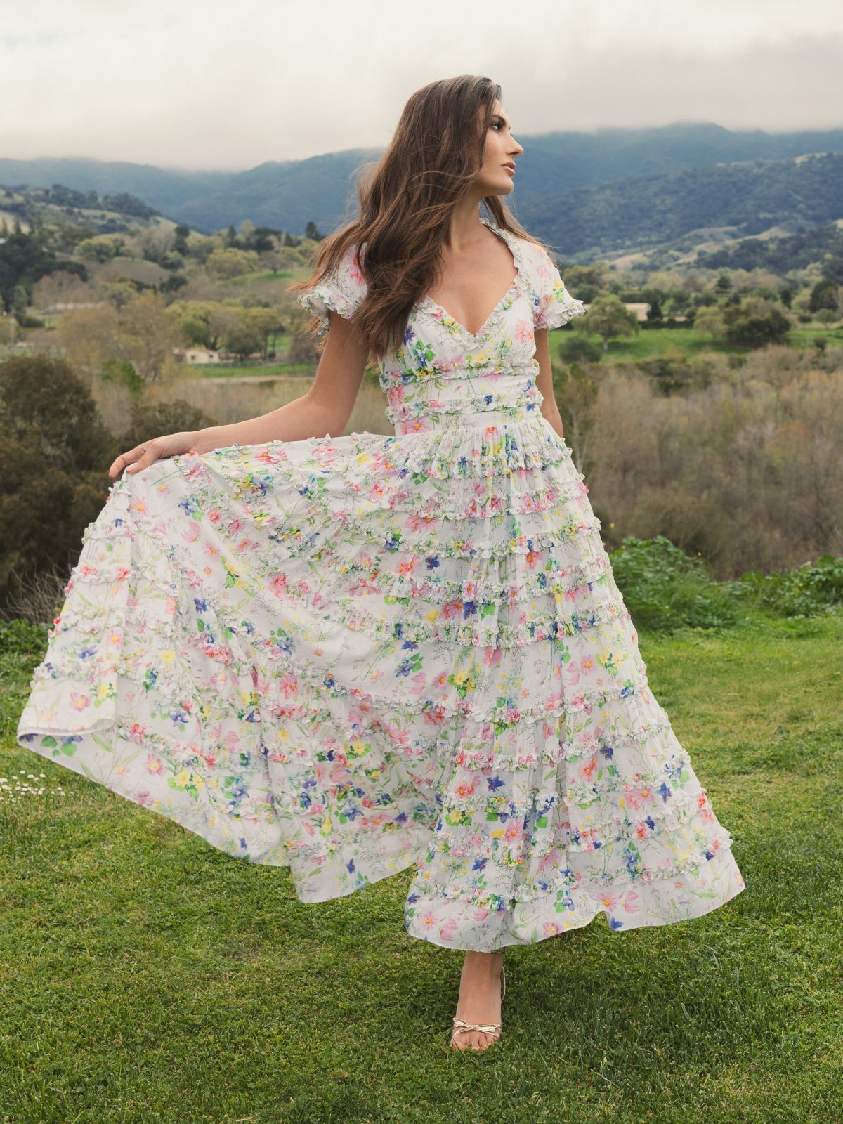Floral Spring Long Dress Women Floral Print Elegant A line Long Dresses Spring Summer Chic Party Maxi Dress Robe Femme Floral Spring Long Dress Women Floral Print Elegant A line Long Dresses Spring Summer Chic Party Maxi Dress Robe Femme
