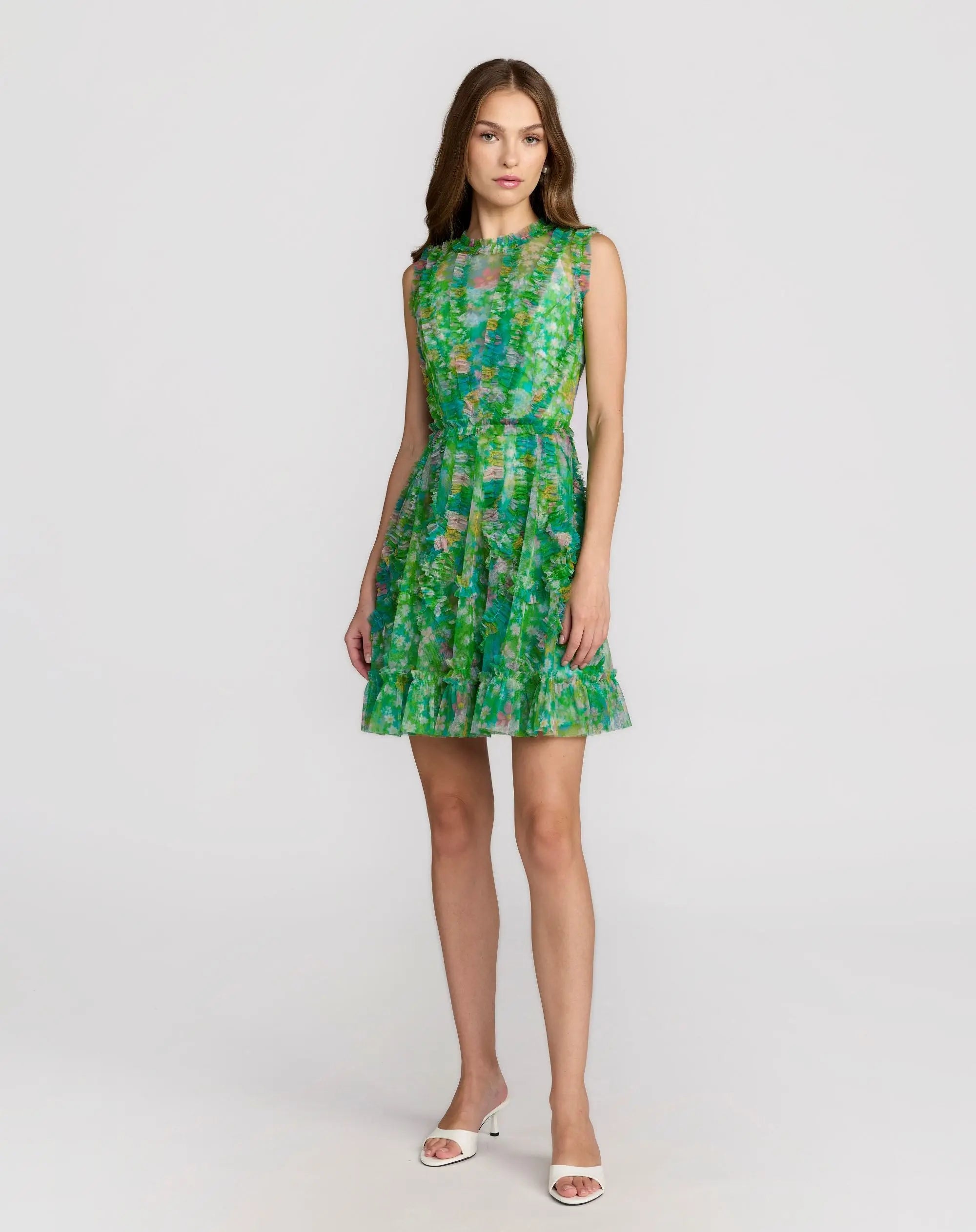 mac duggal floral mini dress Mac Duggal Women's Ruffle Floral Mini Dress