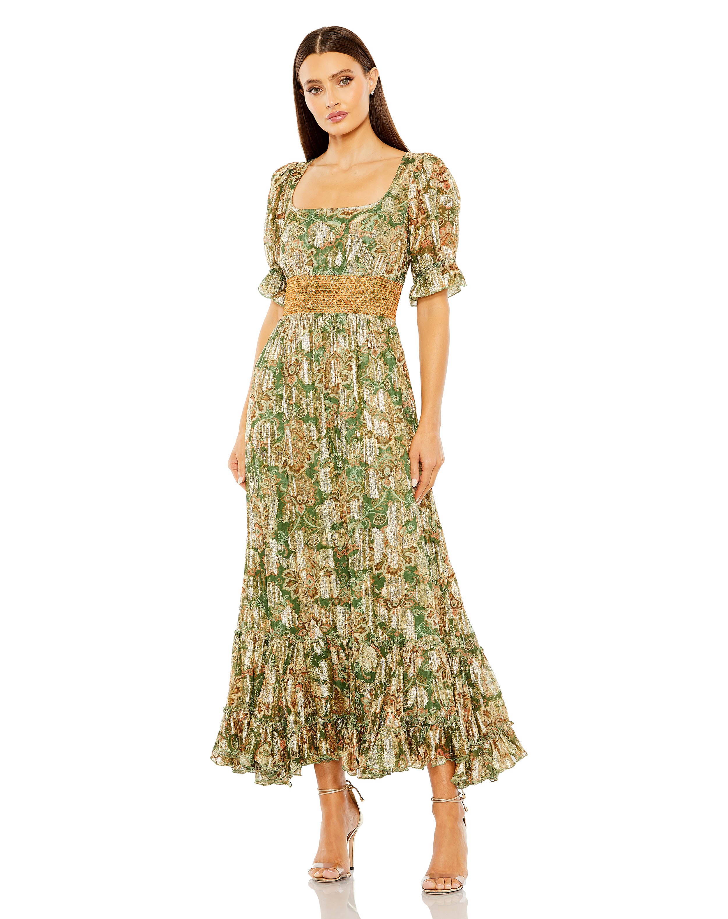 Puff Sleeve Smocked Waist Dress | Sample | Sz. XS