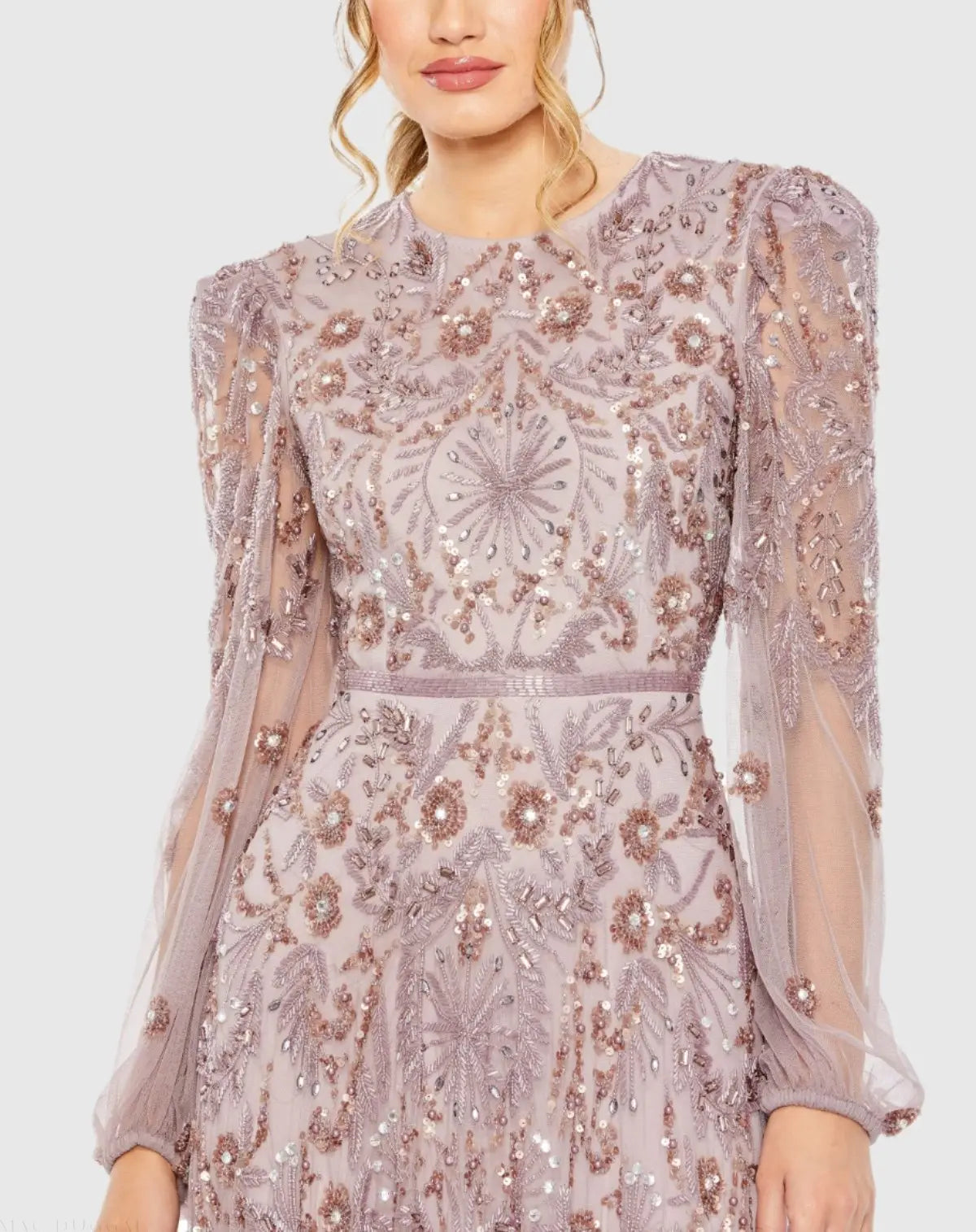 Pink Flutter Sleeve Sequin A Line Midi Dress | Mac Duggal Pink Flutter Sleeve Sequin A Line Midi Dress | Mac Duggal