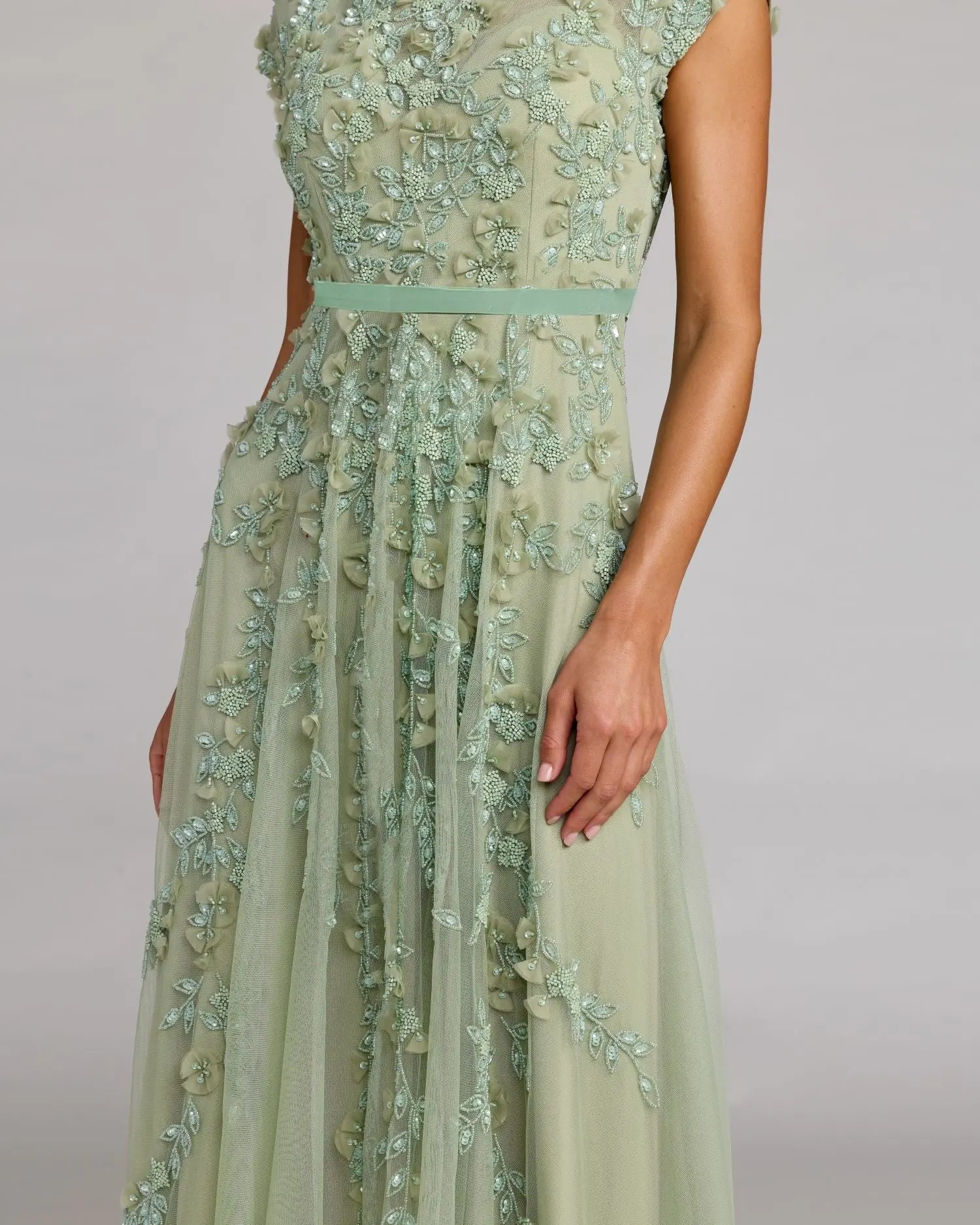 knee length dresses for ladies On The Trails Sage Green Floral Midi Dress – Shop the Mint