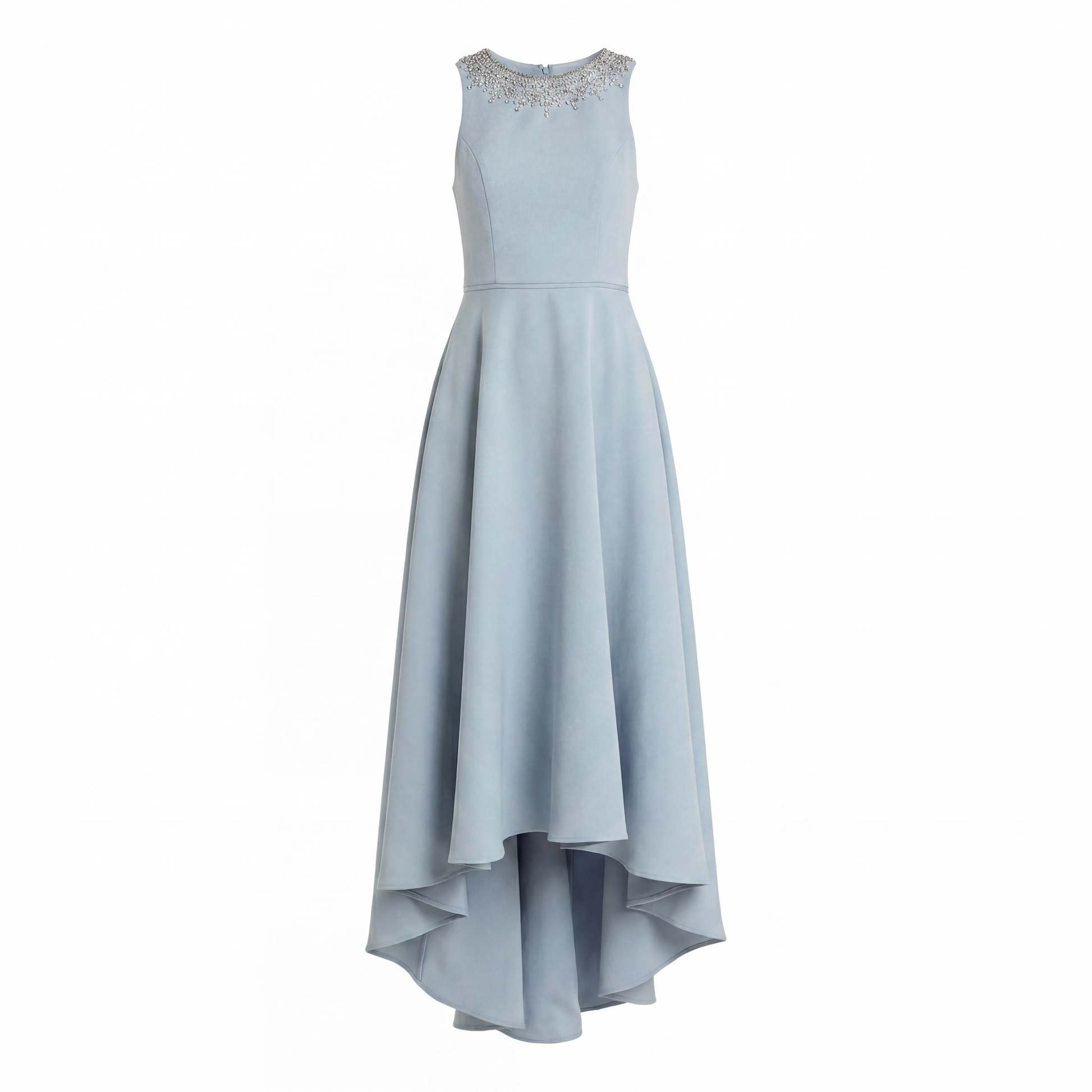 pale blue cocktail dress Azazie Strapless A-Line Maxi Dresses in day wear Baby Blue Satin A-Line dusty