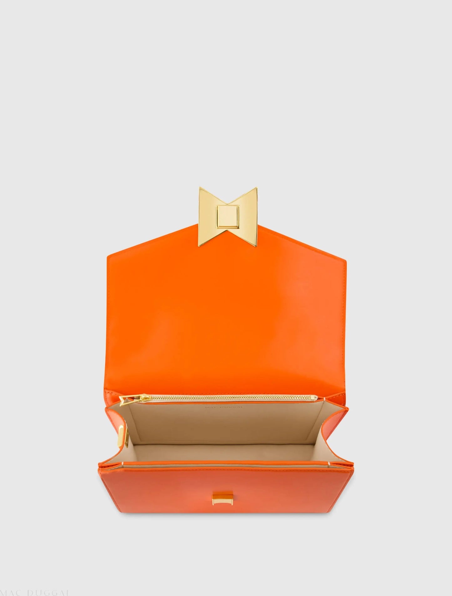 Classic Sunset Leather Medium Shoulder Bag with Detachable Strap - Mac Duggal