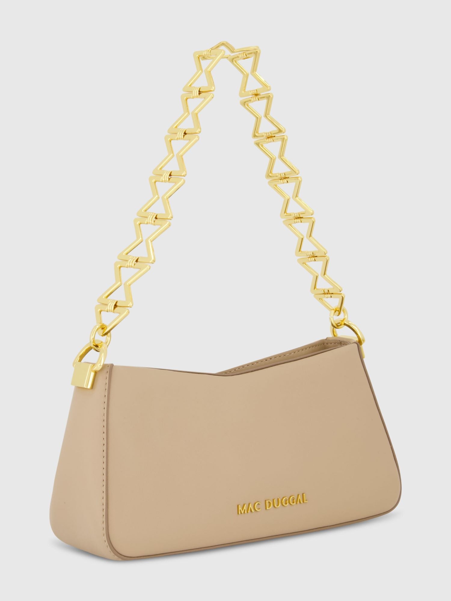 Gold Strap Small Nappa Leather Shoulder Bag