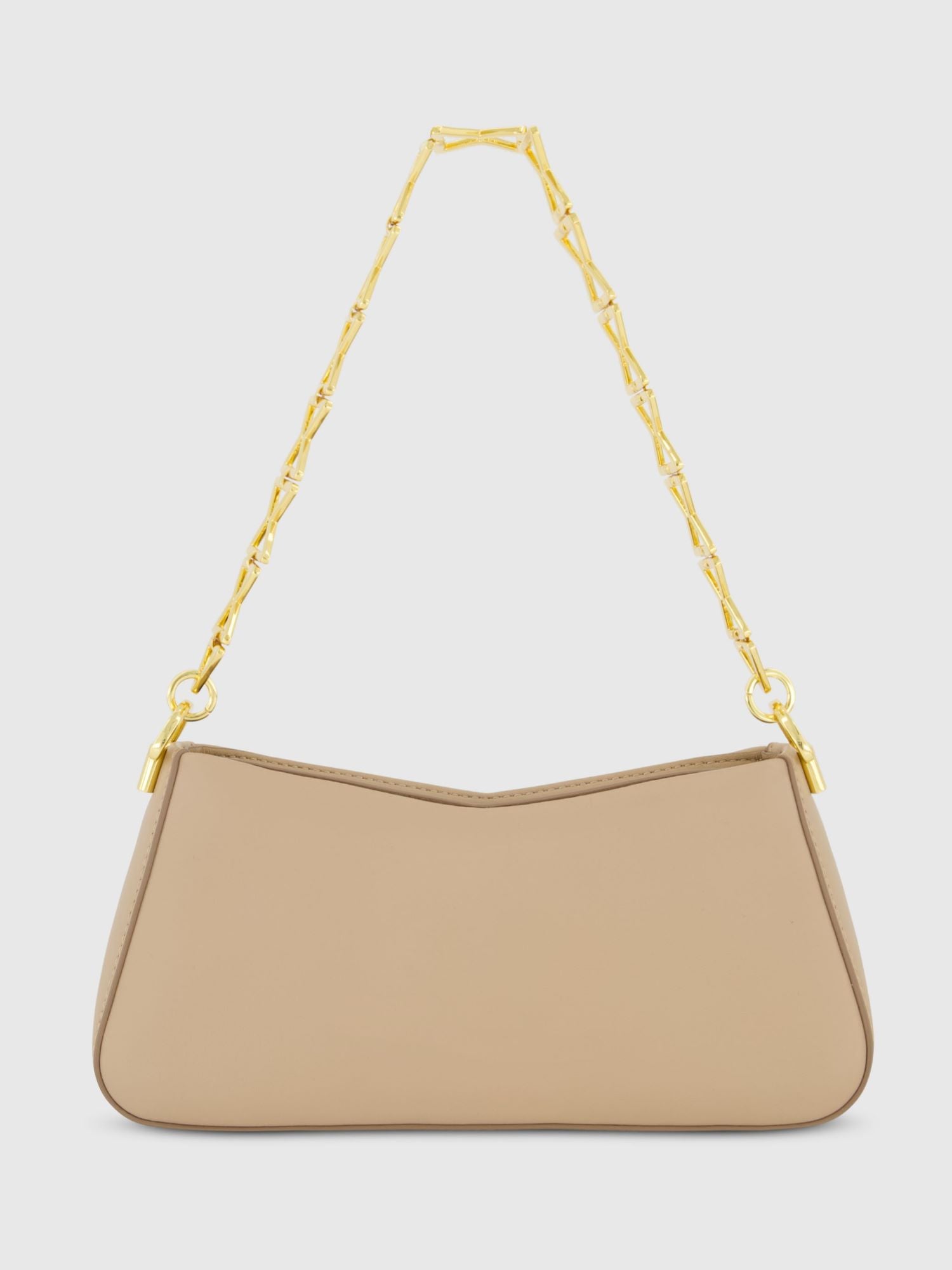 Gold Strap Small Nappa Leather Shoulder Bag