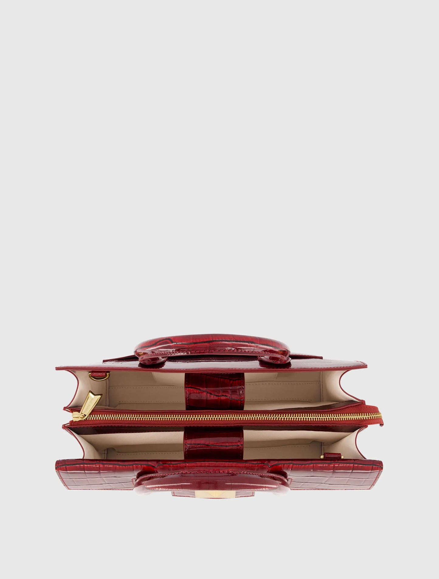 Crocodile Leather Tote Bag With Gold Hardware - Mac Duggal