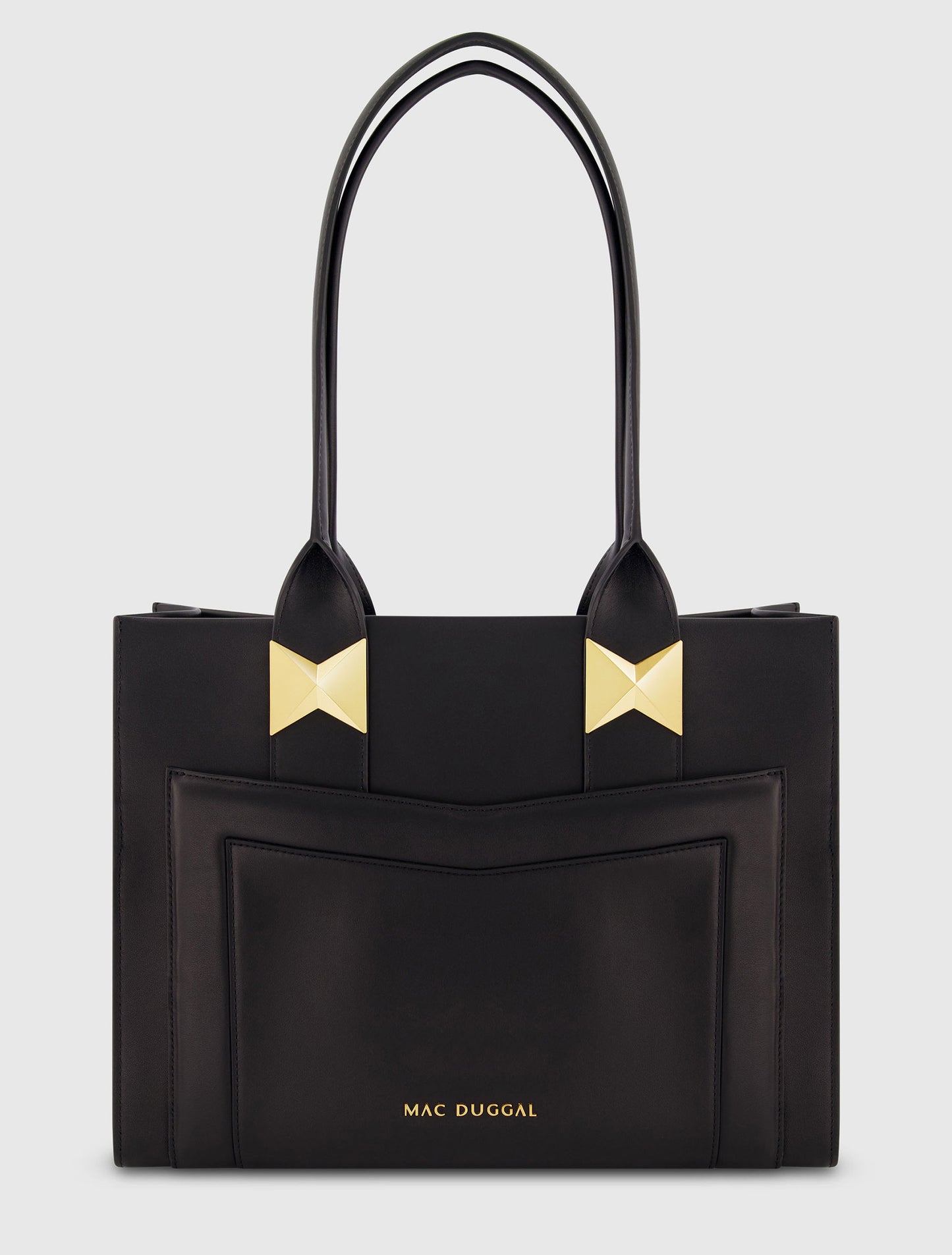 Large Leather Tote Bag With Gold Hardware