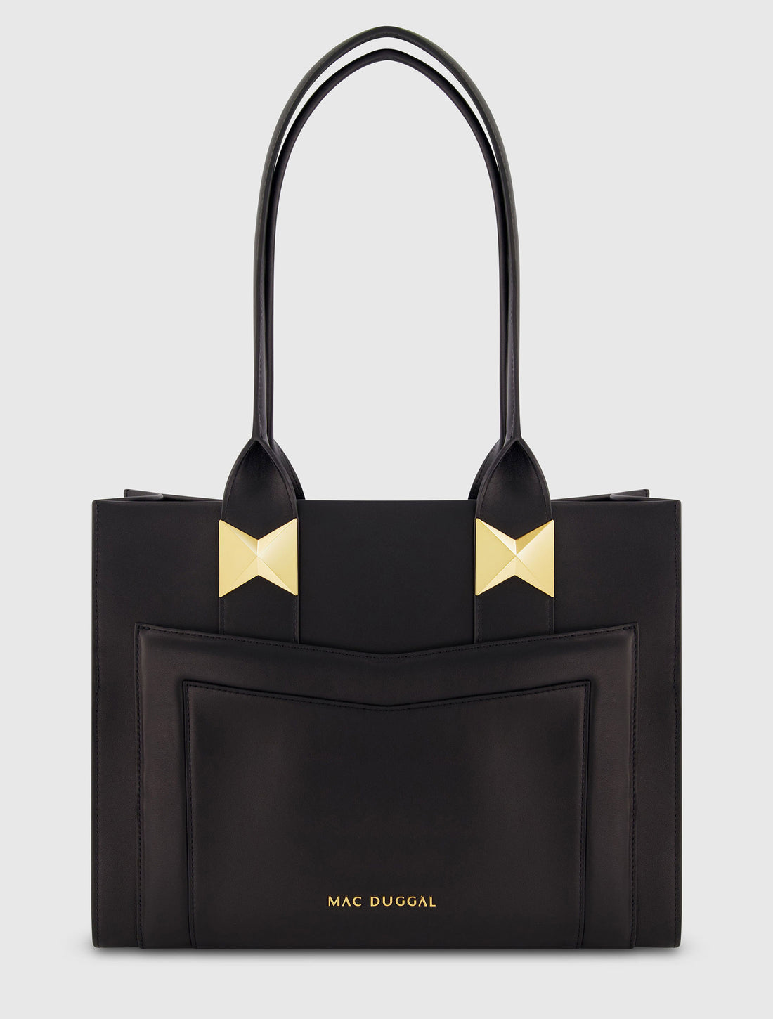 Large Leather Tote Bag With Gold Hardware