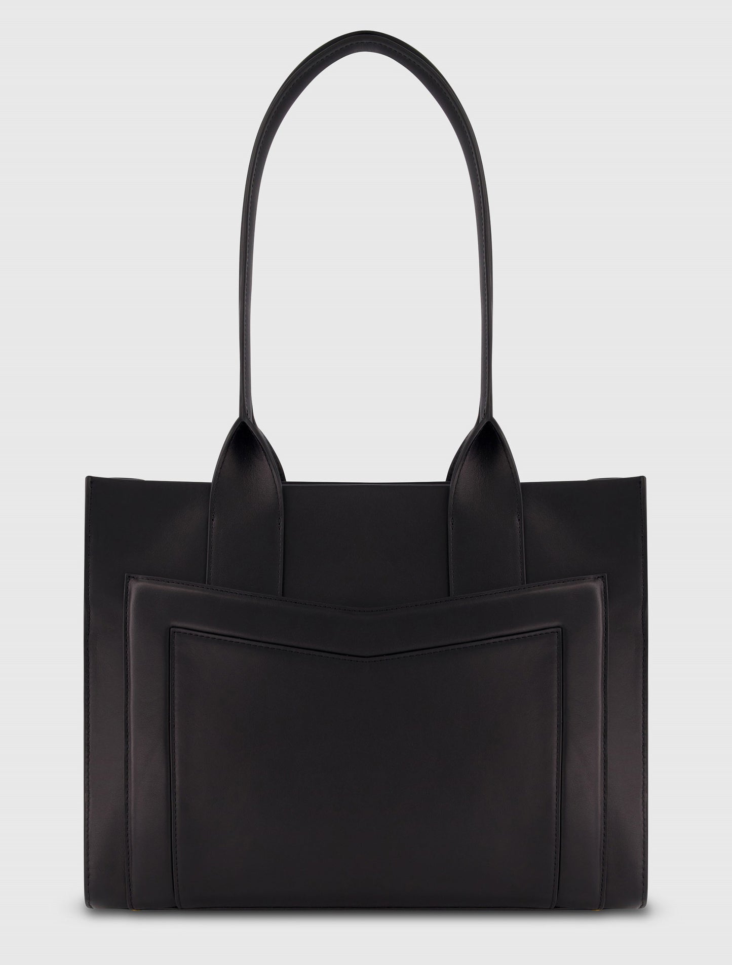 Large Leather Tote Bag With Gold Hardware