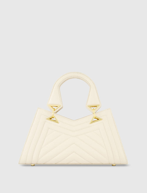 Bolso Angular De Piel Napa Acolchada