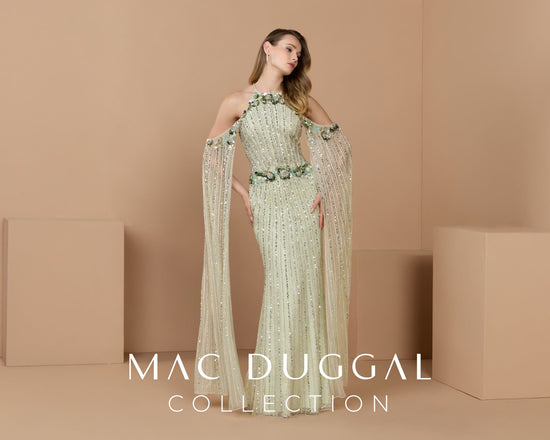 mac duggal one-shoulder asymmetrical flowy dress High Low One Shoulder Flowy Gown