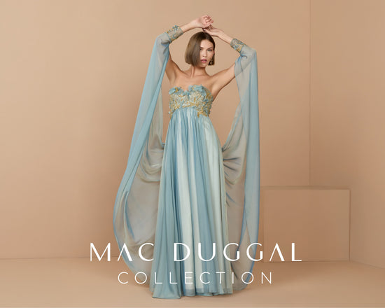Satin Ruffled Asymmetrical Gown