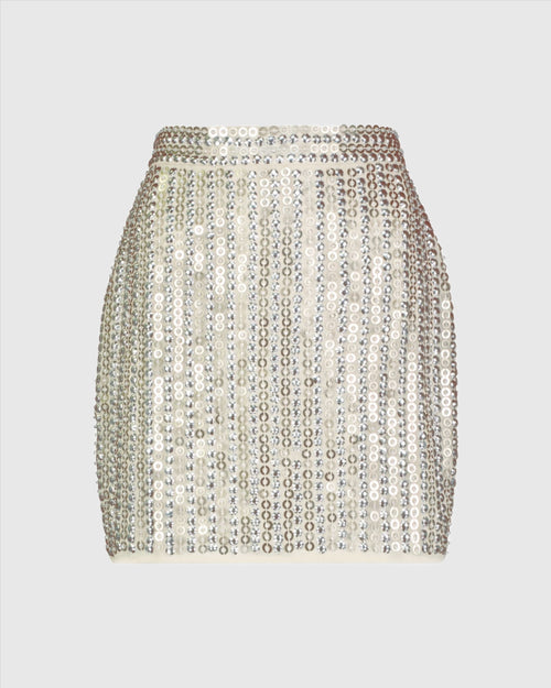 Sequin Embellished Mini Skirt