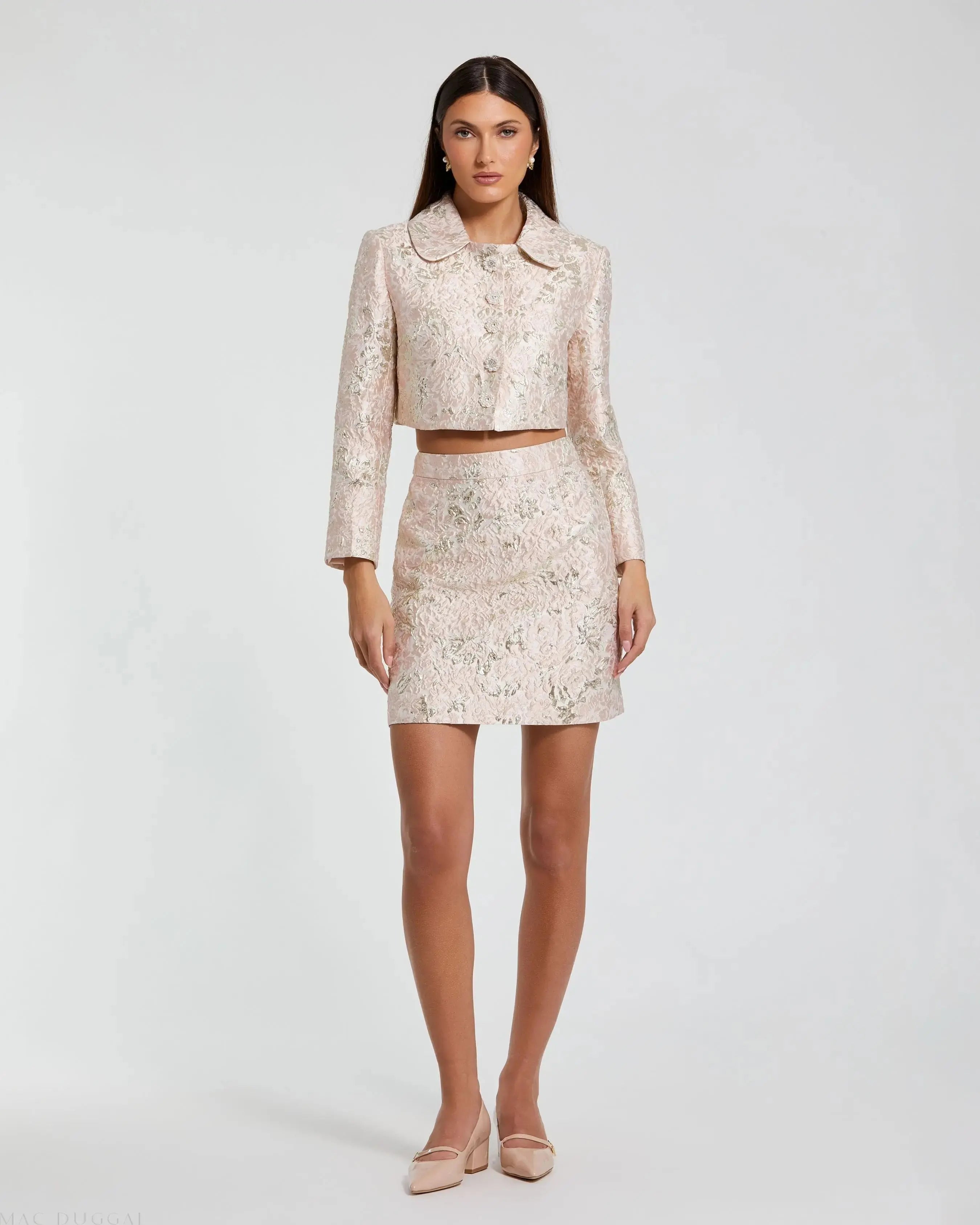 Brocade Mini Skirt - Mac Duggal