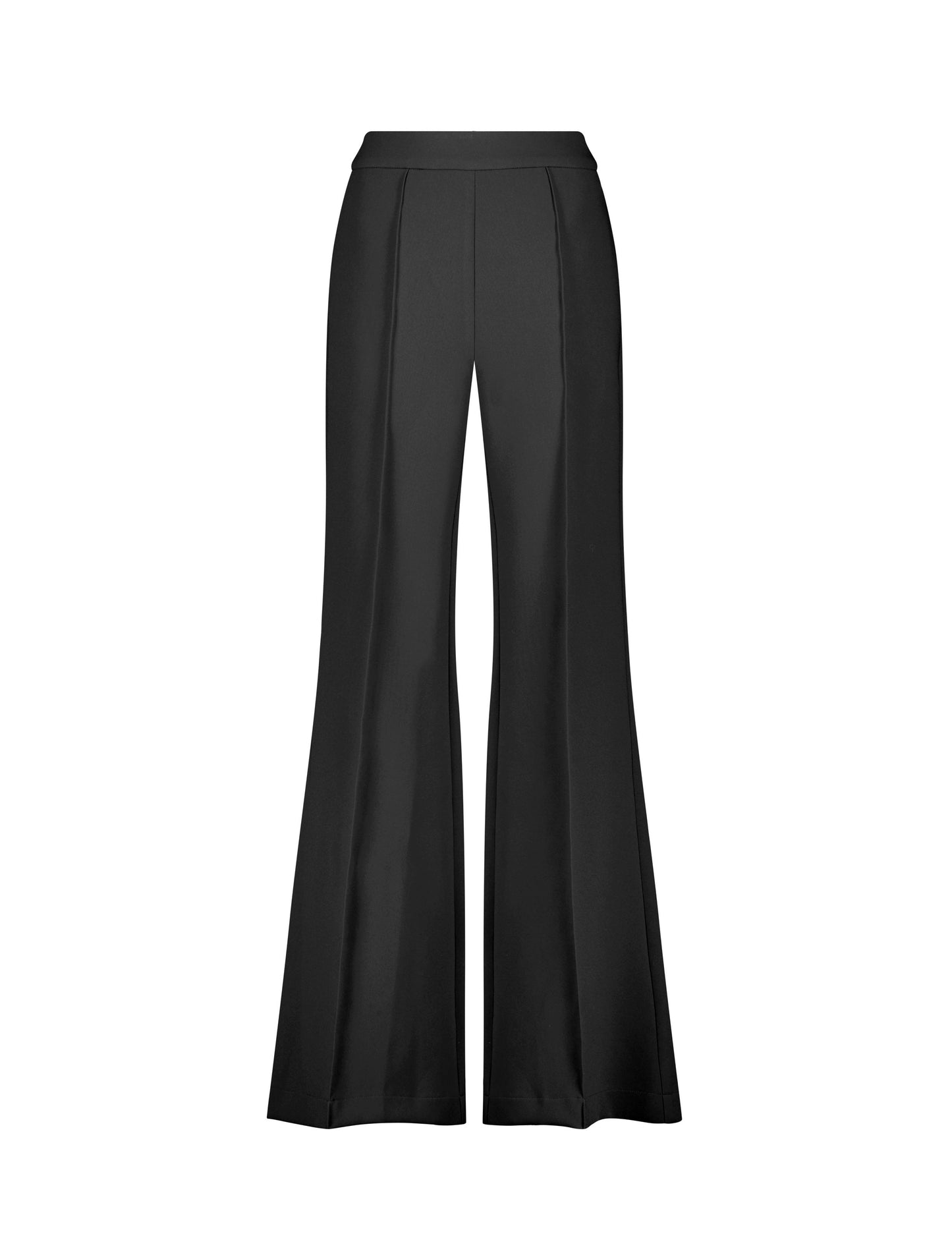 Classic Crepe Wide Leg High Waisted Trouser Pant