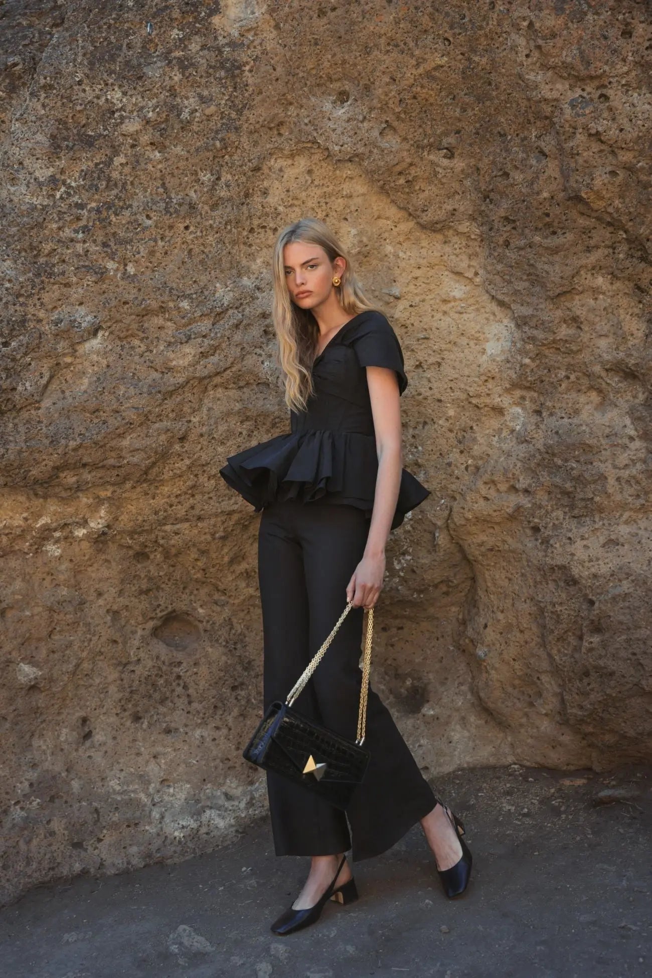 Faille Twist Bustier Peplum Top - Mac Duggal