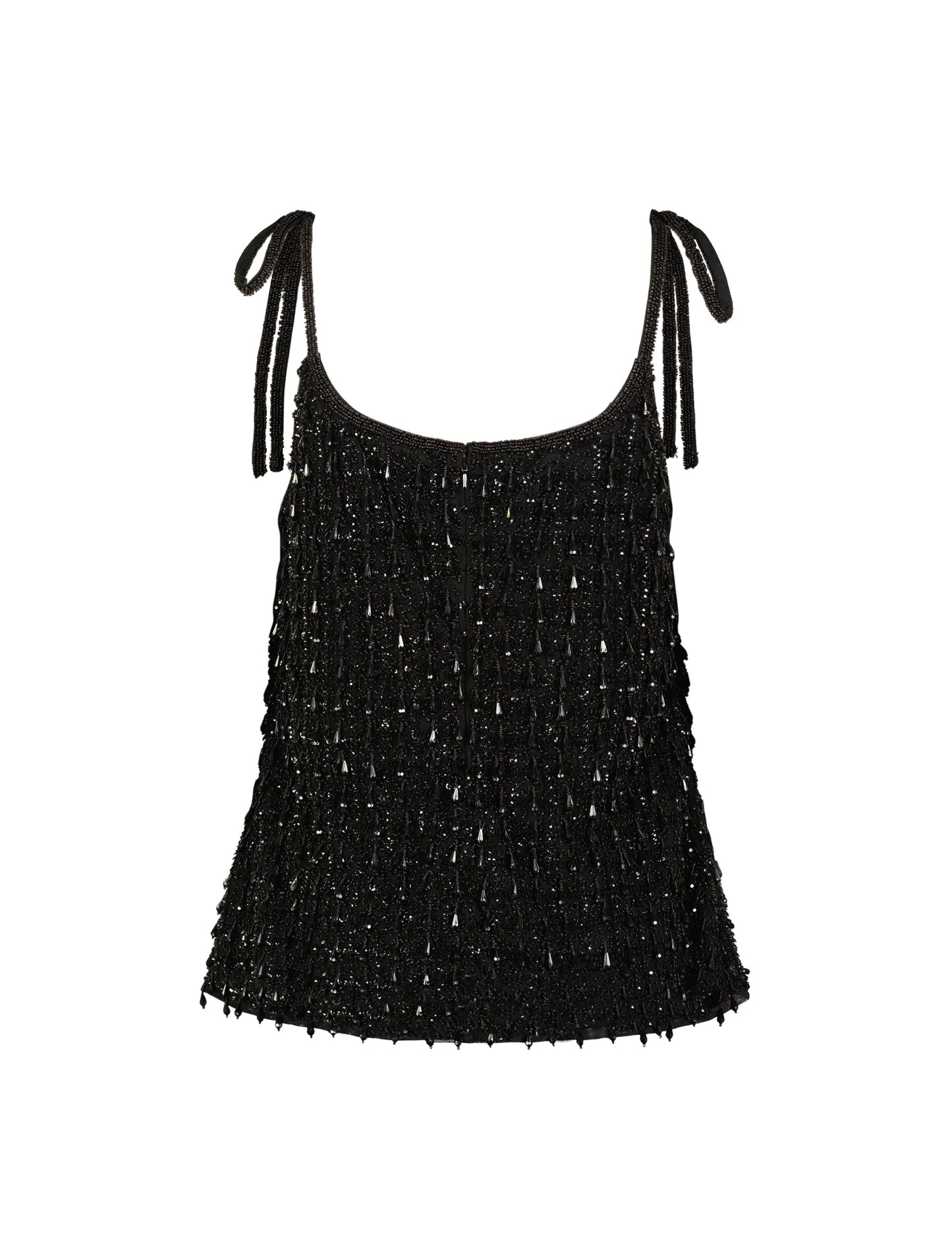 Crystal Embellished Soft Tie Cami Top