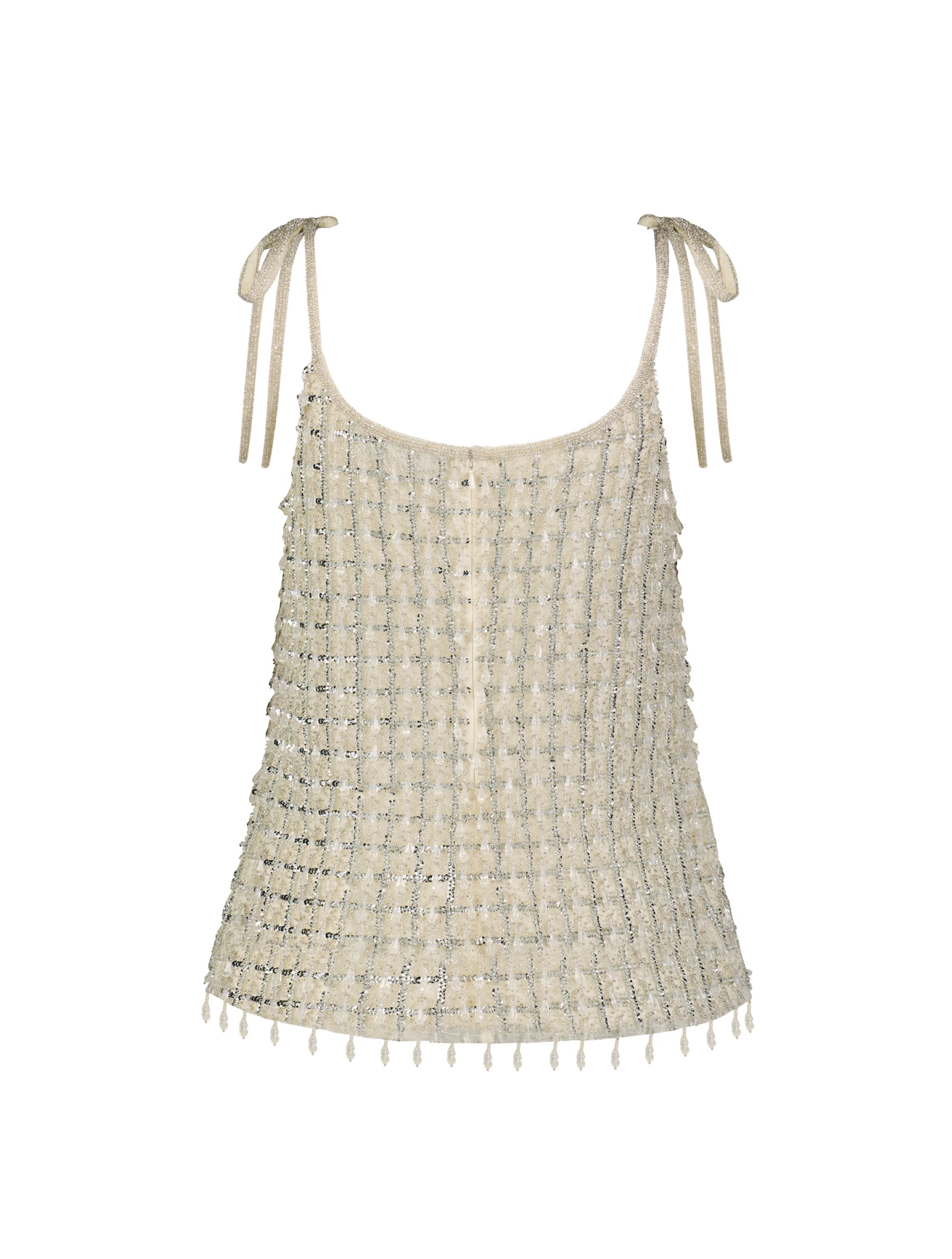 Layered Disc Chainmail Cami Top  Sequin bra top, Cami tops, Bra tops