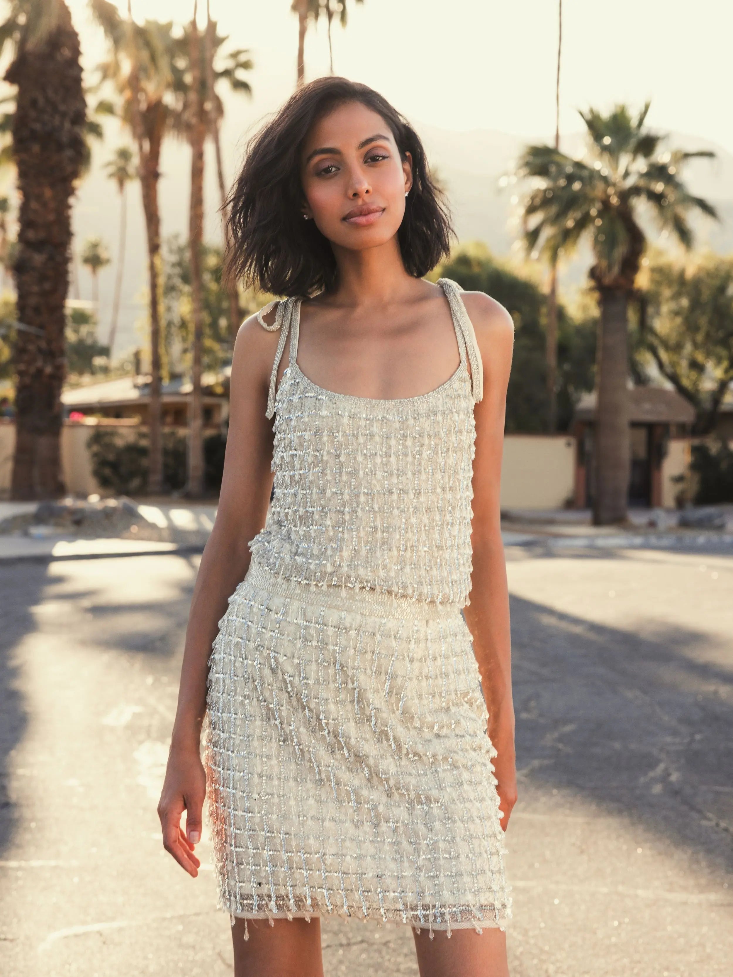 Hand Beaded Mini Skirt - FINAL SALE - Mac Duggal