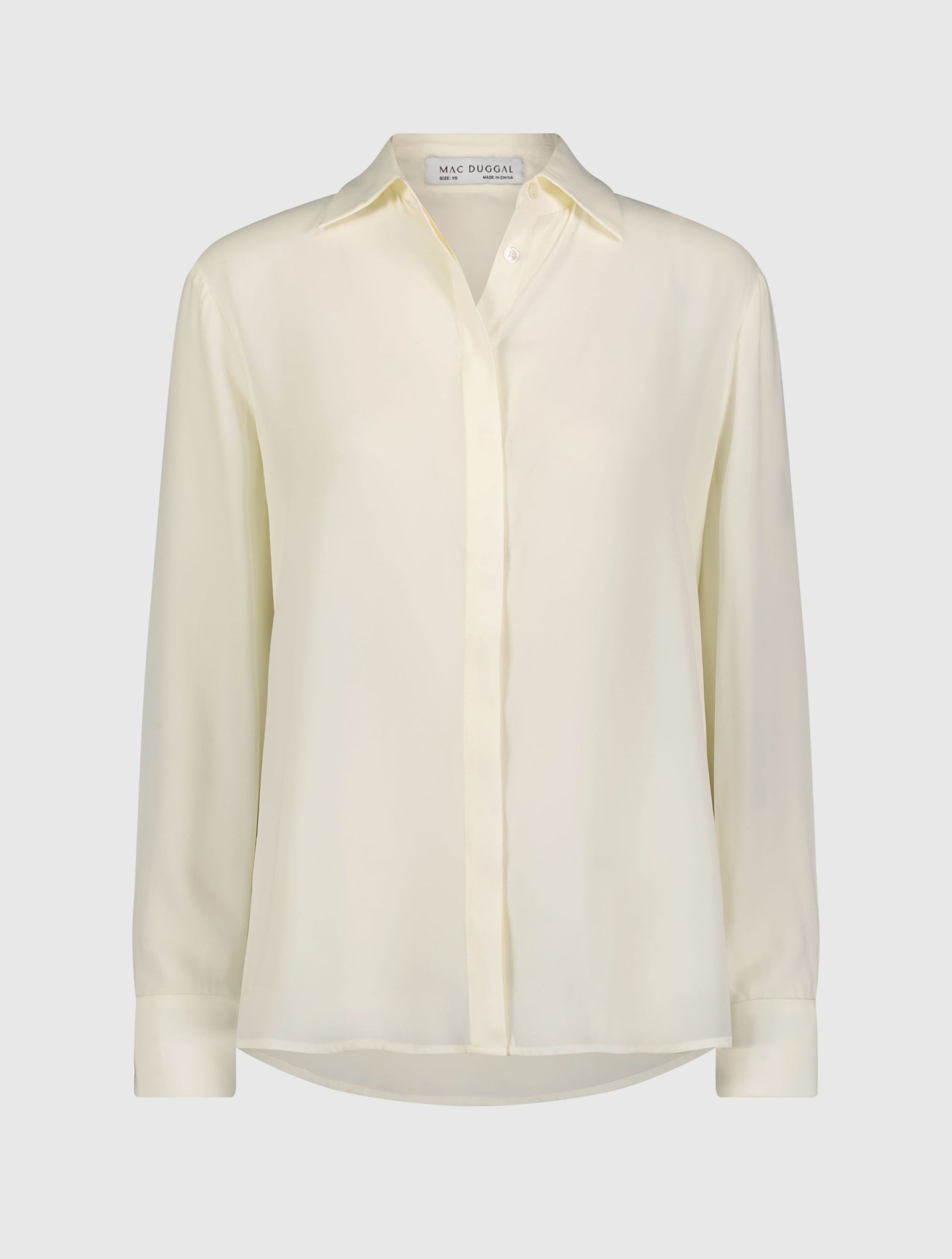 The Bentley Long Sleeve Button Up Georgette Blouse