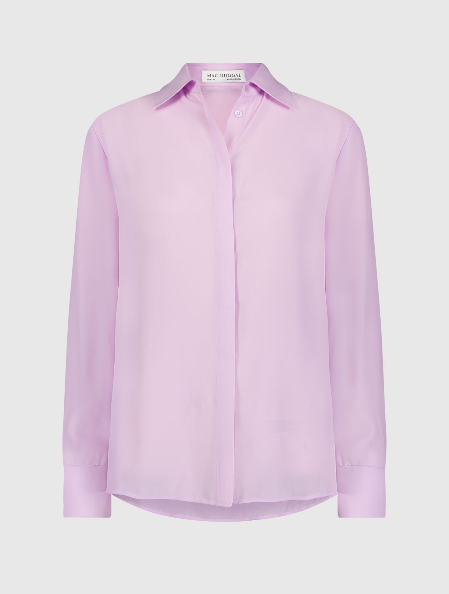 The Bentley Long Sleeve Button Up Georgette Blouse