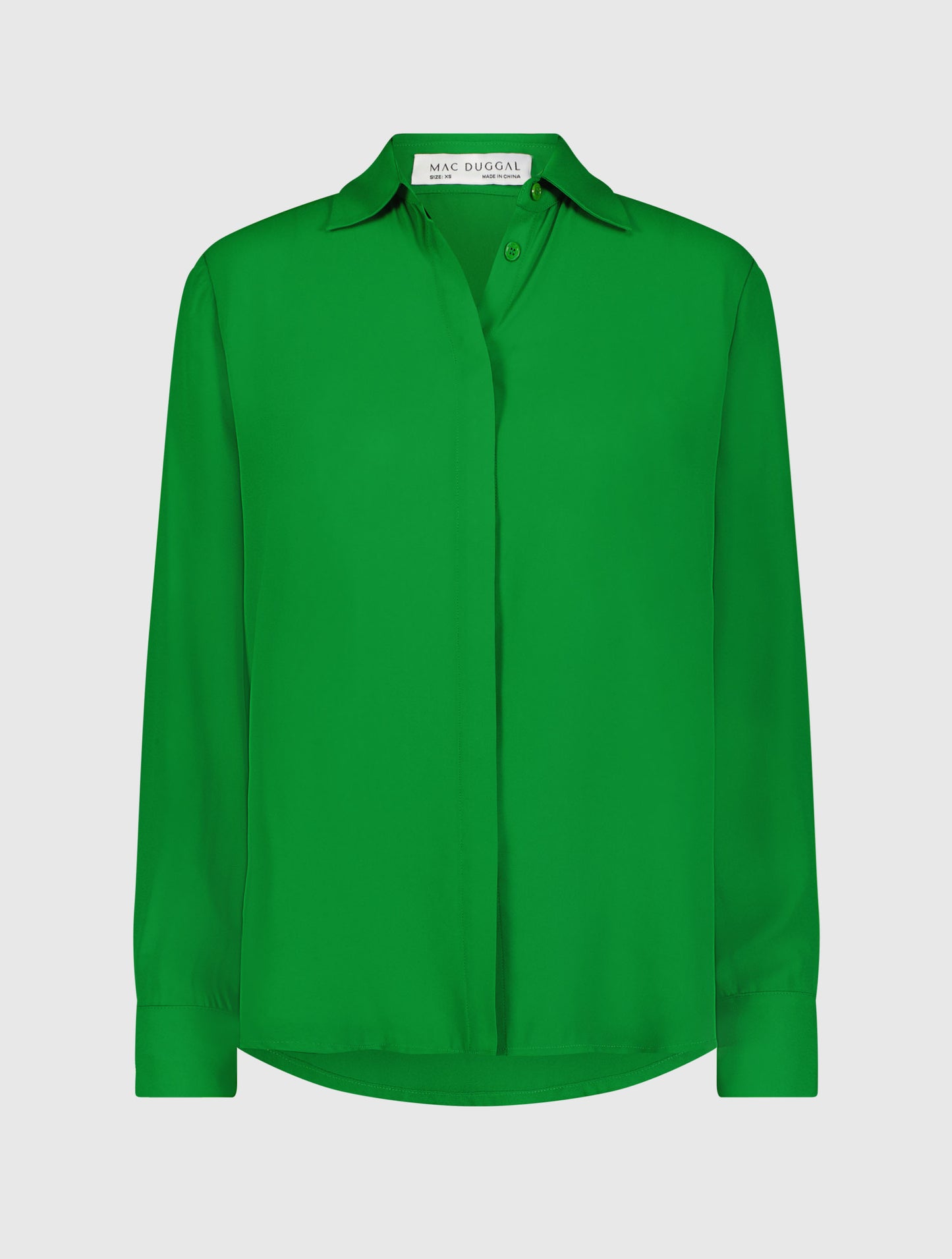 The Bentley Long Sleeve Button Up Georgette Blouse - FINAL SALE