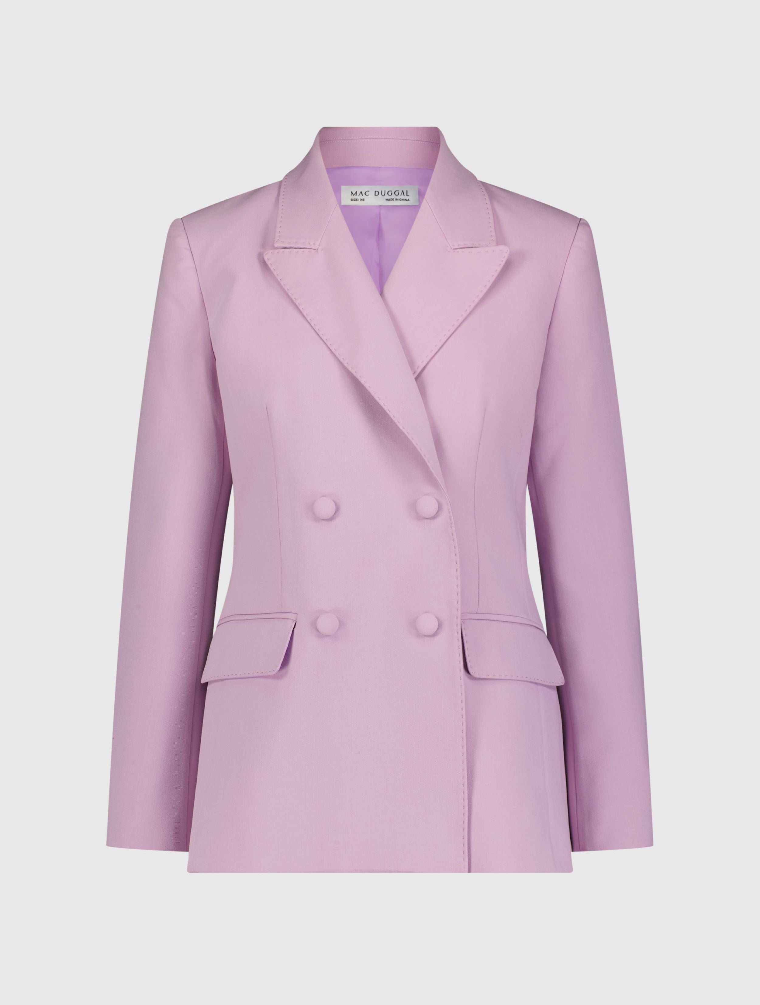 Orchid Classic Crepe Double Breasted Blazer