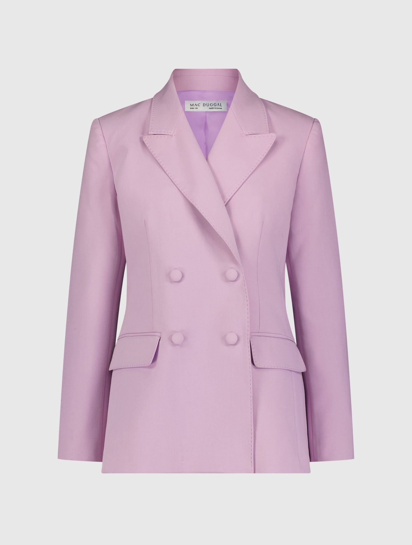 Orchid Classic Crepe Double Breasted Blazer