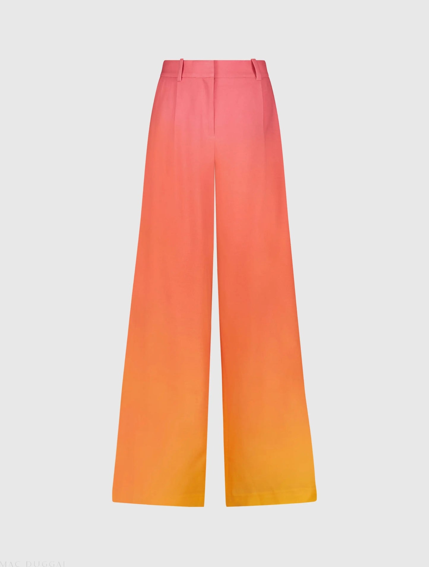 Multicolor Ombre Crepe Wide Leg Trouser Pant - FINAL SALE - Mac Duggal