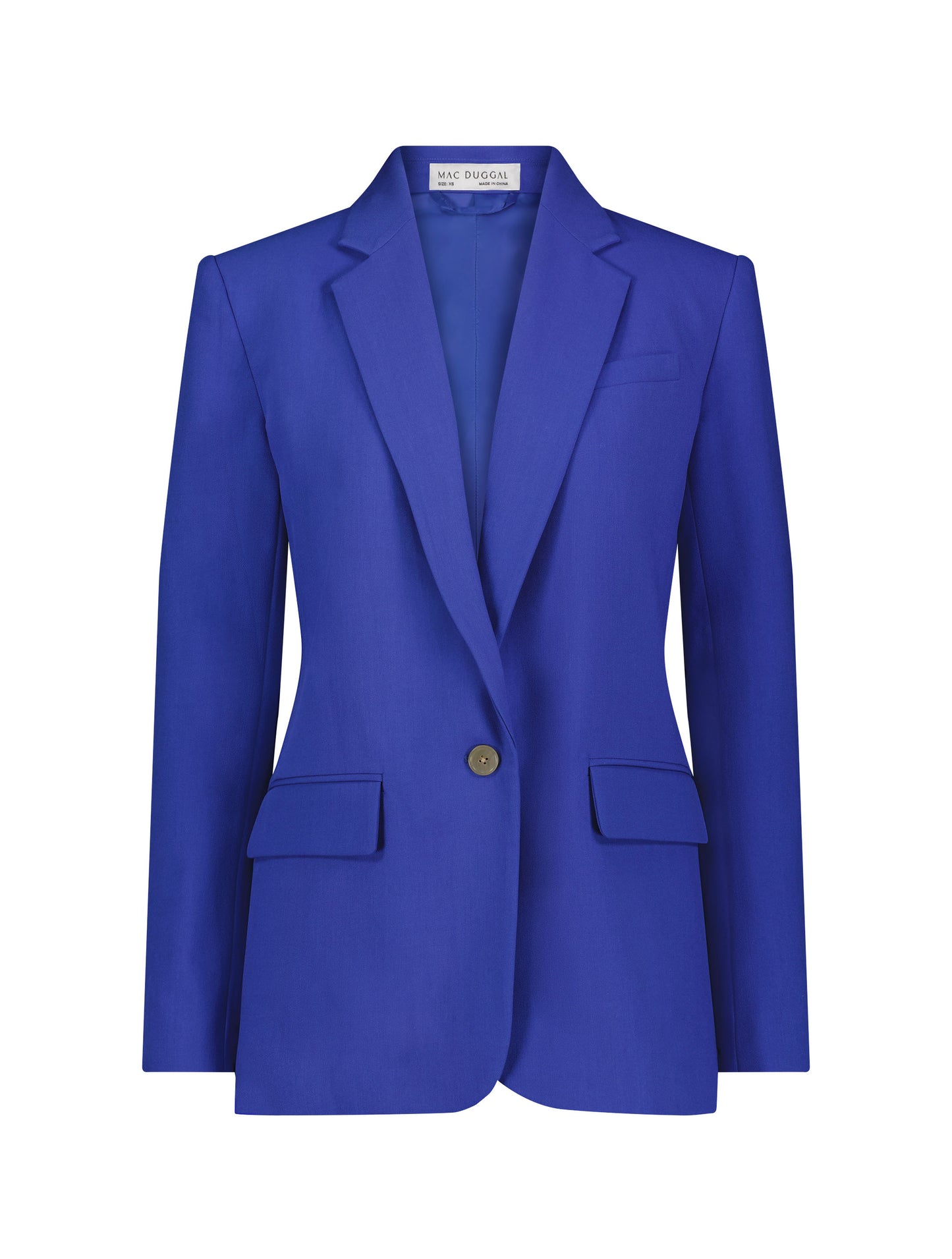 Classic Tailored Crepe Blazer Jacket