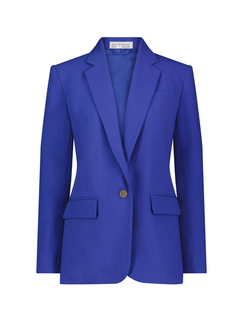 Veste blazer classique en crêpe sur mesure