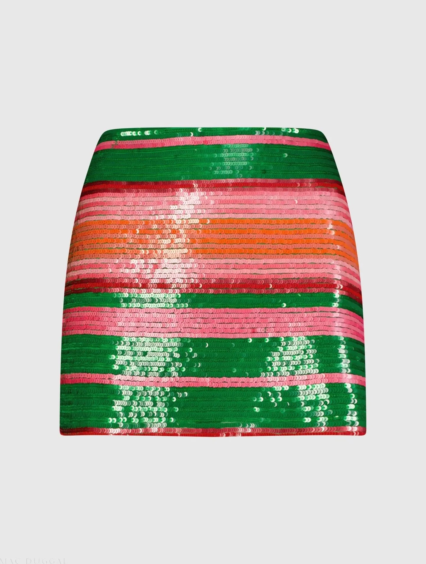 Sequin Striped Mini Skirt - FINAL SALE - Mac Duggal