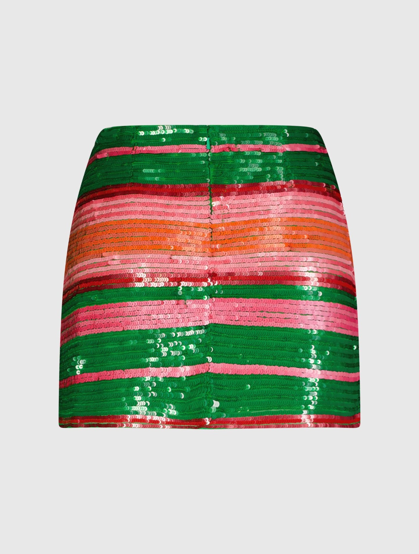 Sequin Striped Mini Skirt