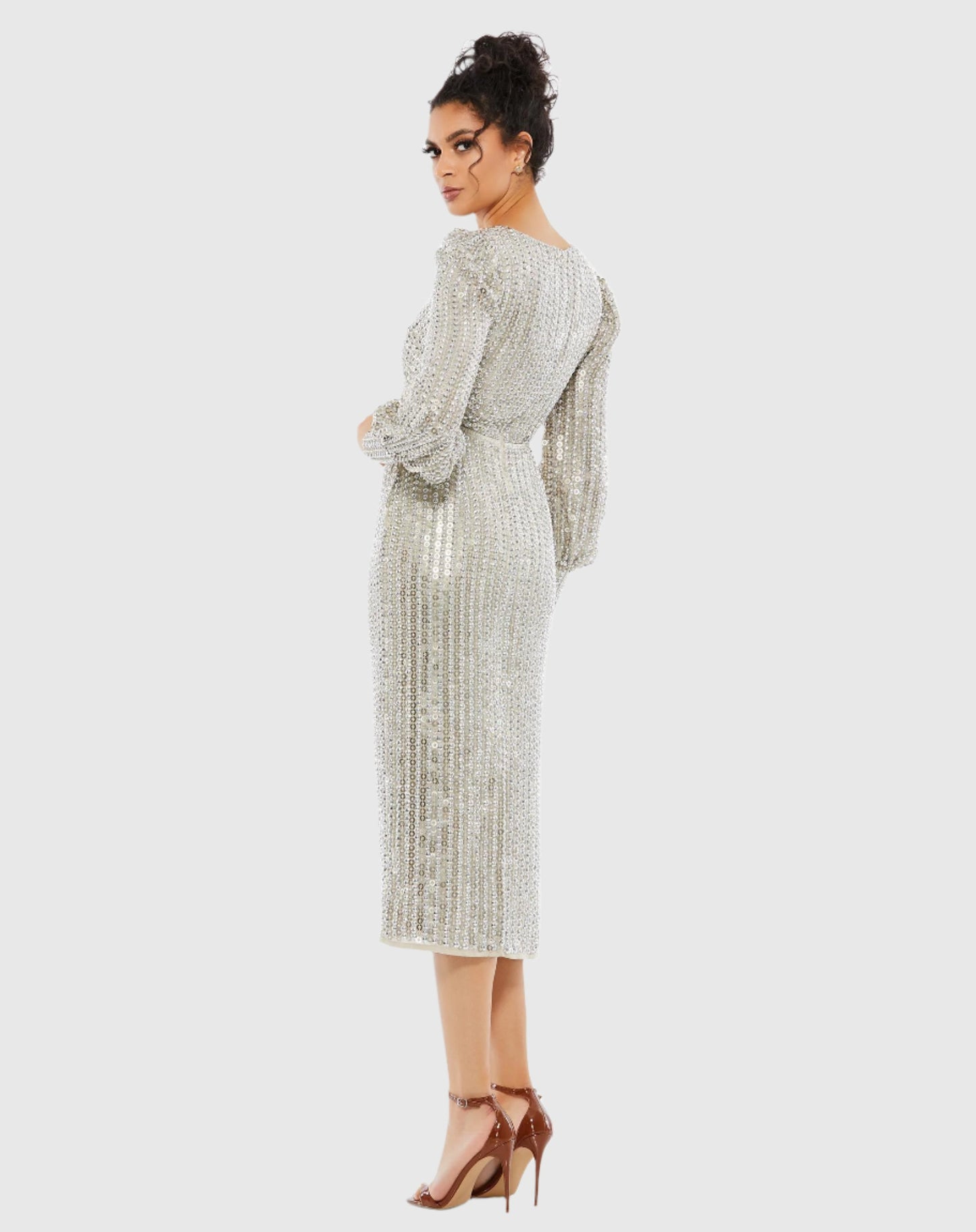 Long Sleeve Midi Dress - FINAL SALE