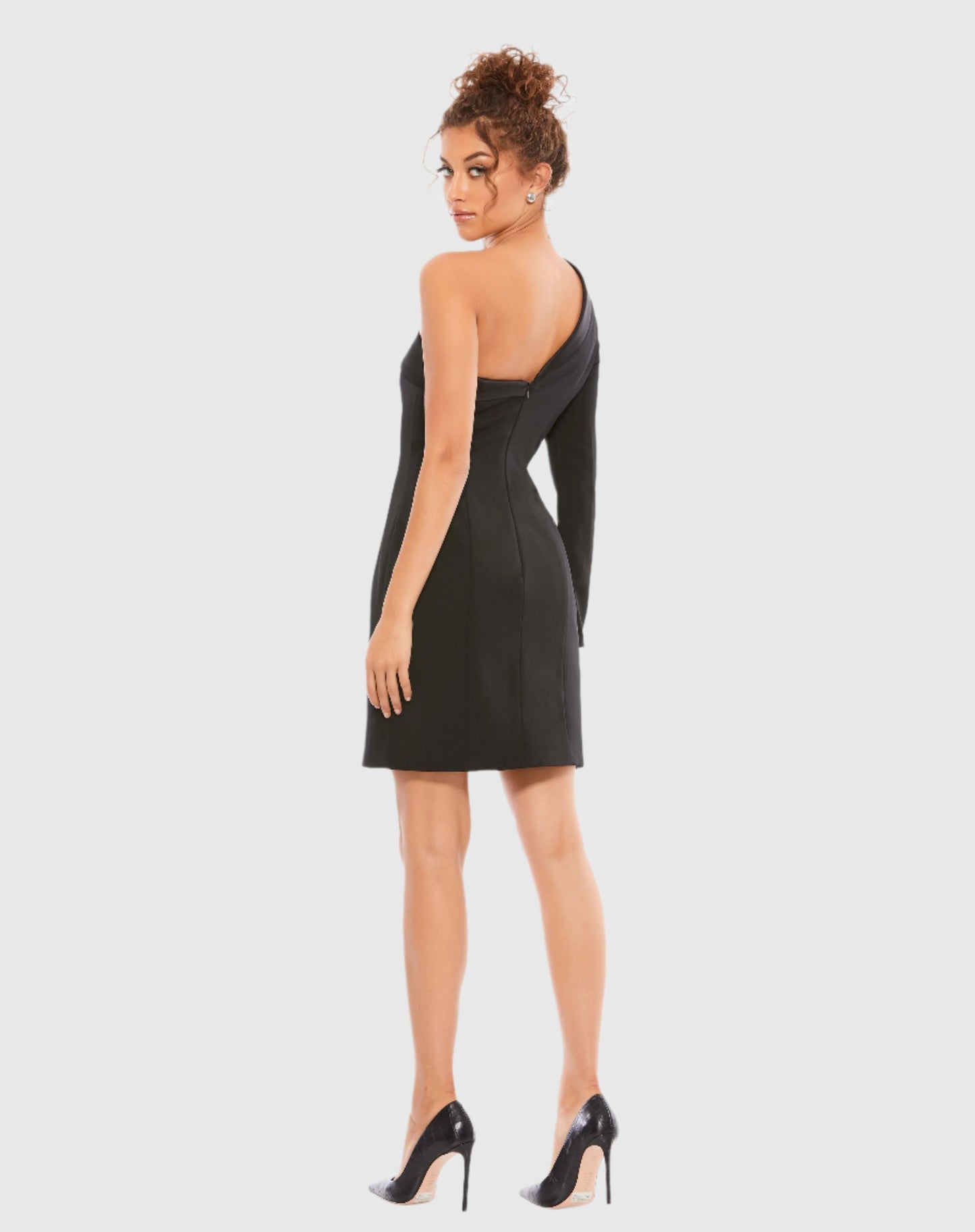 One Sleeve Tuxedo Dress - FINAL SALE