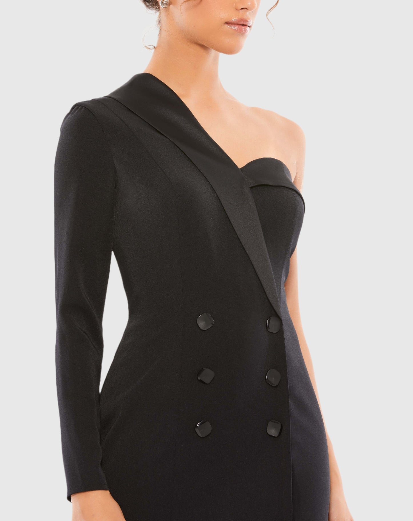 One Sleeve Tuxedo Dress - FINAL SALE