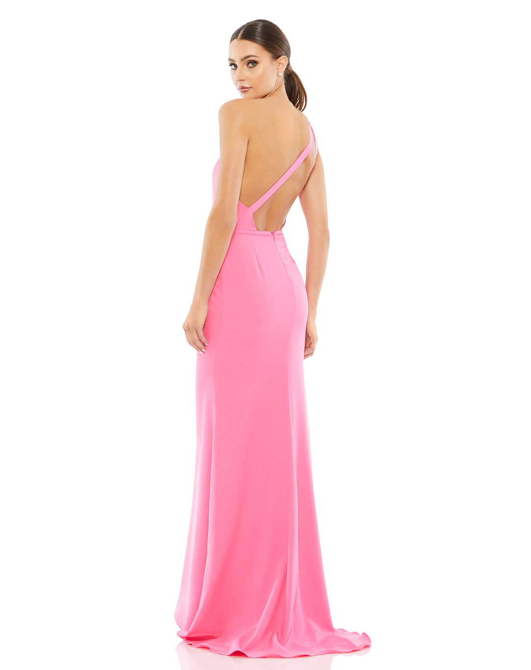 One Shoulder Jersey Mermaid Gown#N#– Mac Duggal