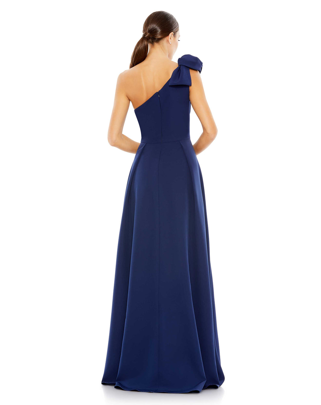 Bow One Shoulder A Line Gown – Mac Duggal