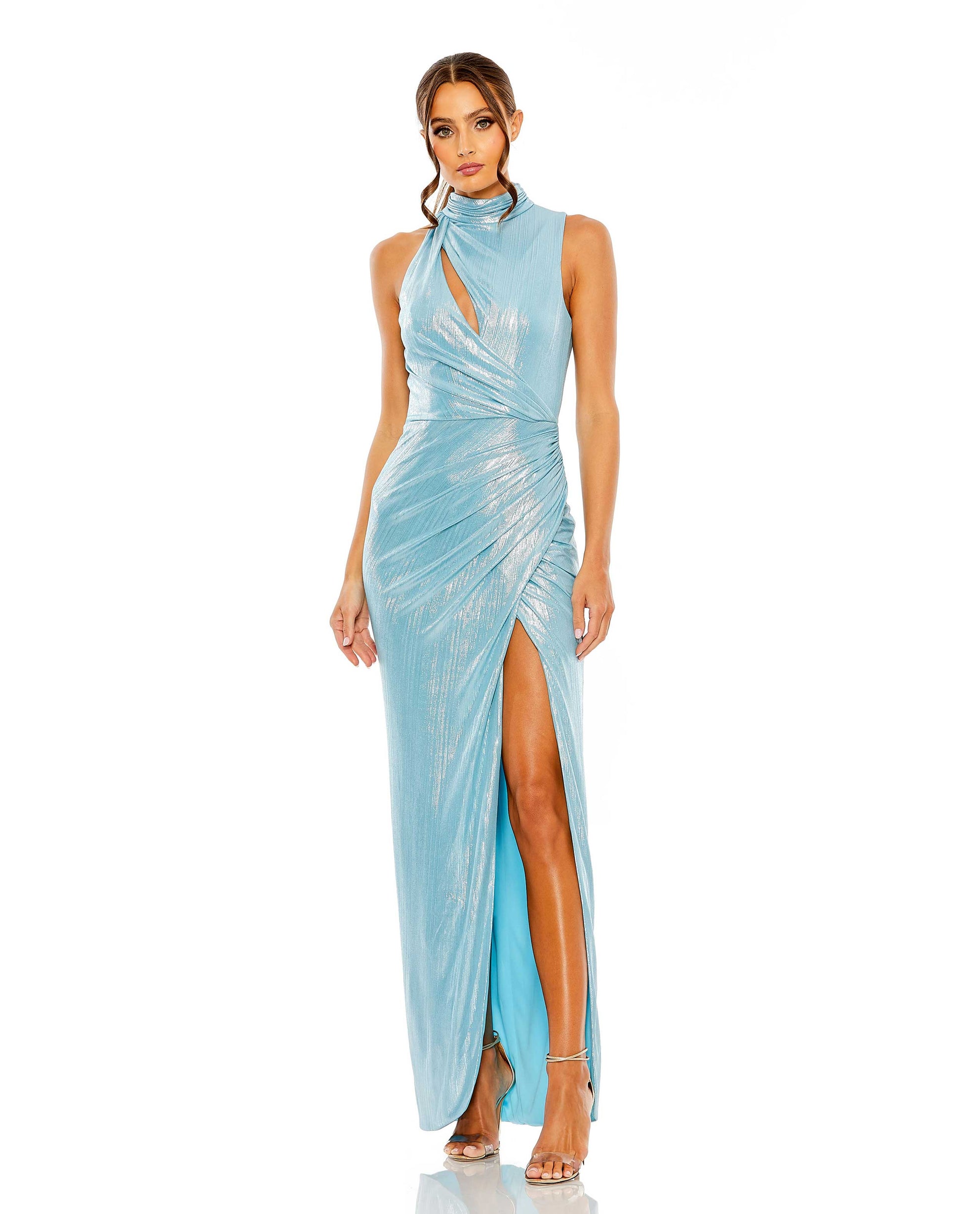 High Neck Sleeveless Gown