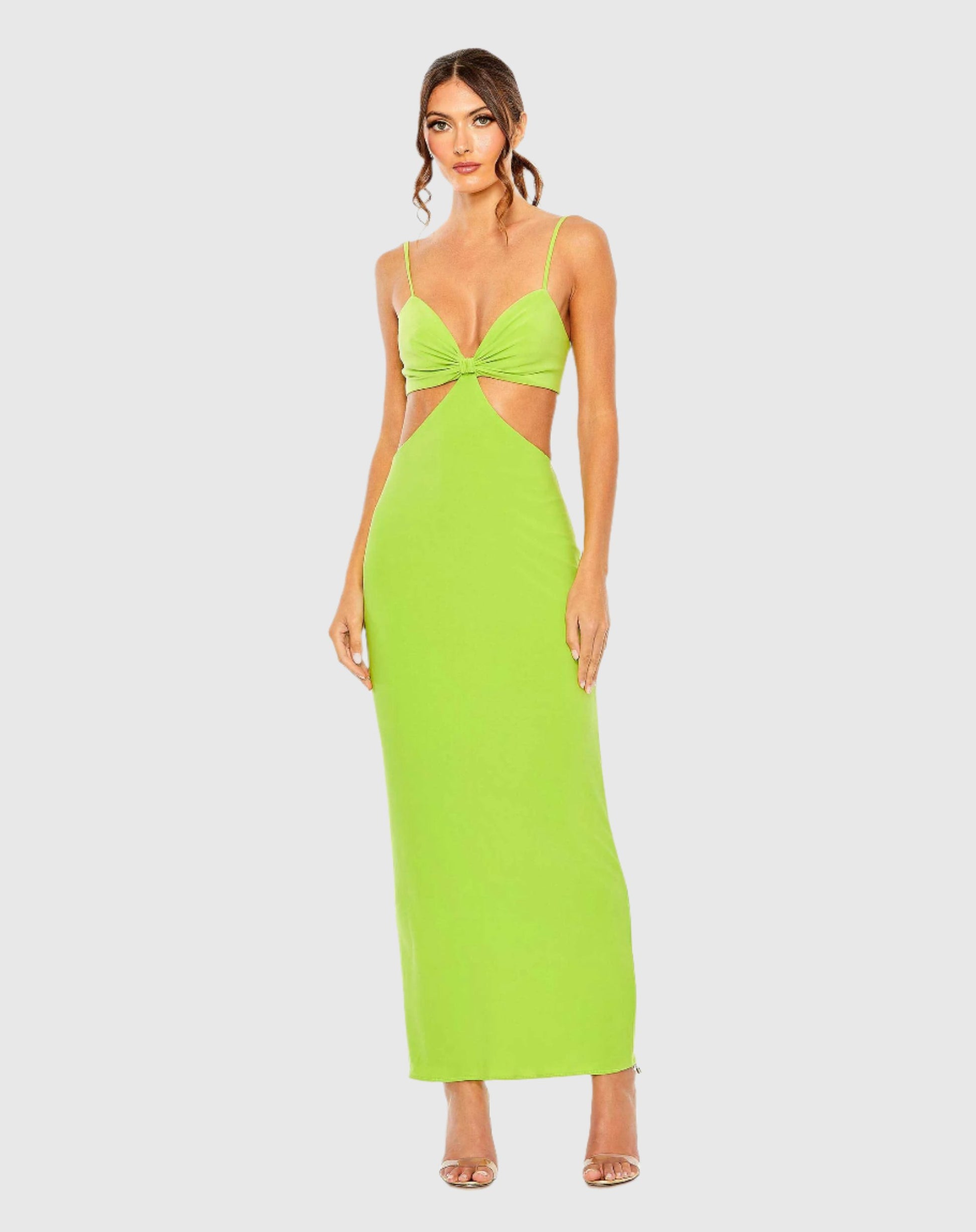 Cutout Jersey Midi Dress