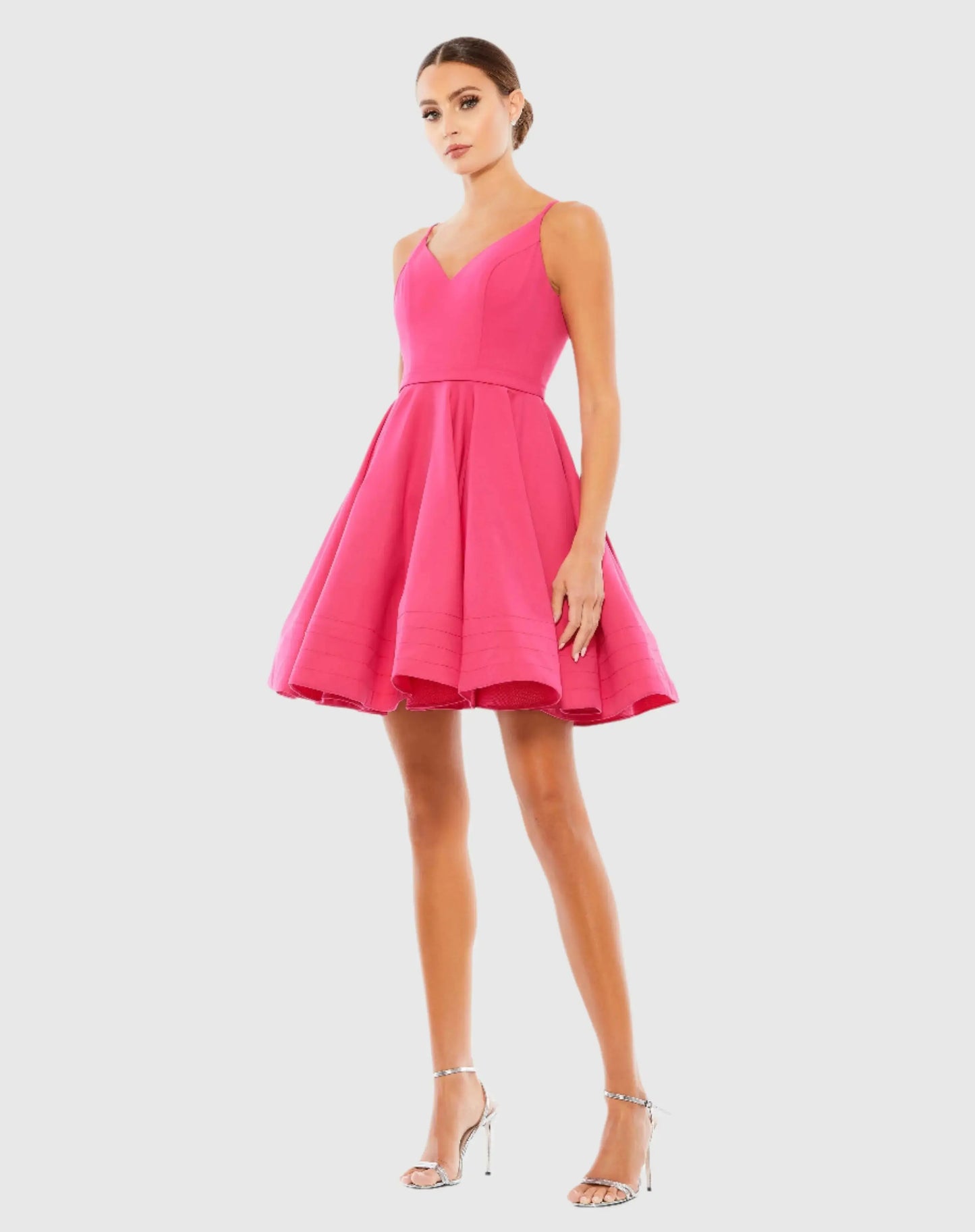 Pink Low Back A-Line Party Dress - Ieena for Mac Duggal