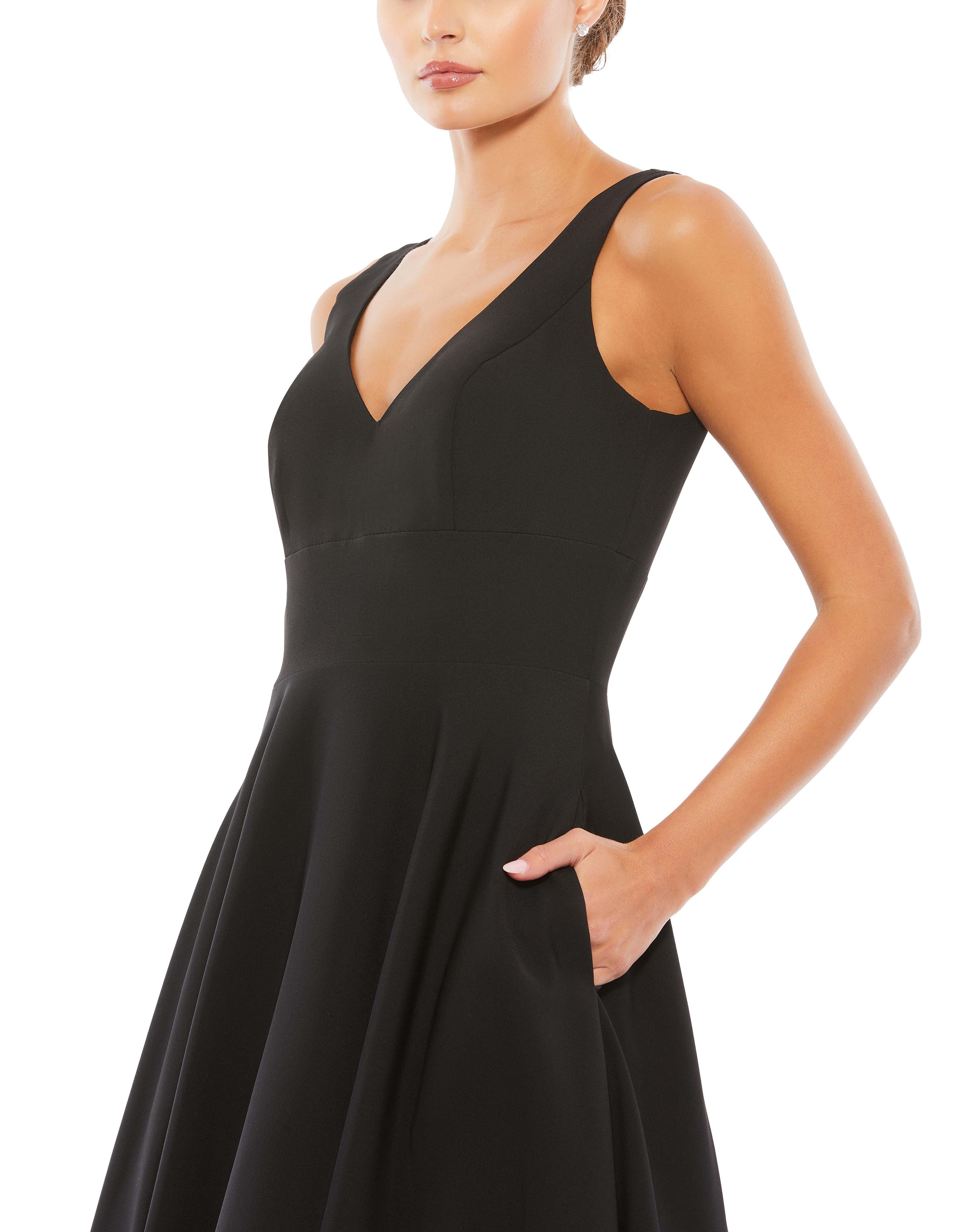 Classic Sleeveless A-Line Gown with Pockets