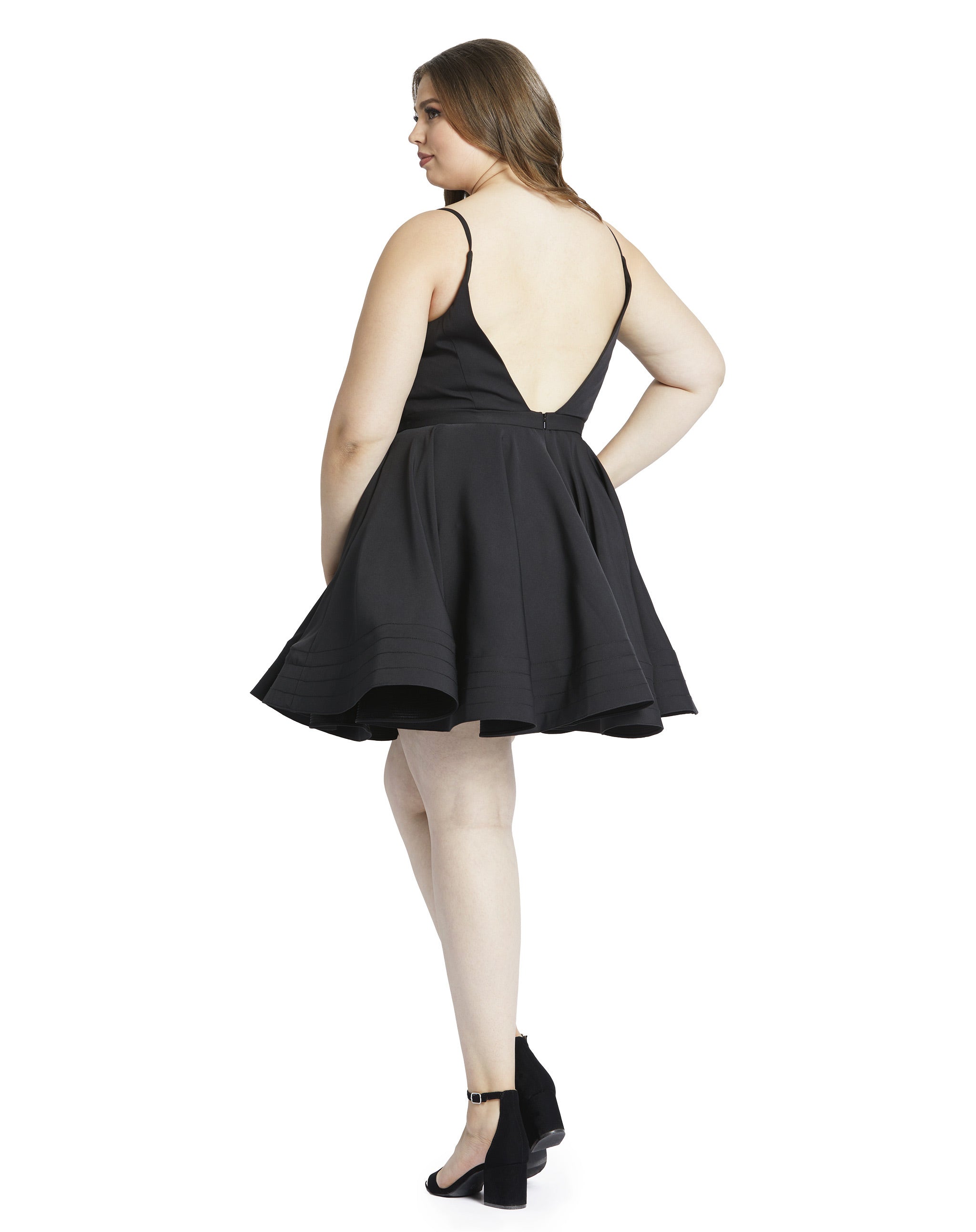Sweetheart Low Back Fit & Flare Dress Plus Size - FINAL SALE