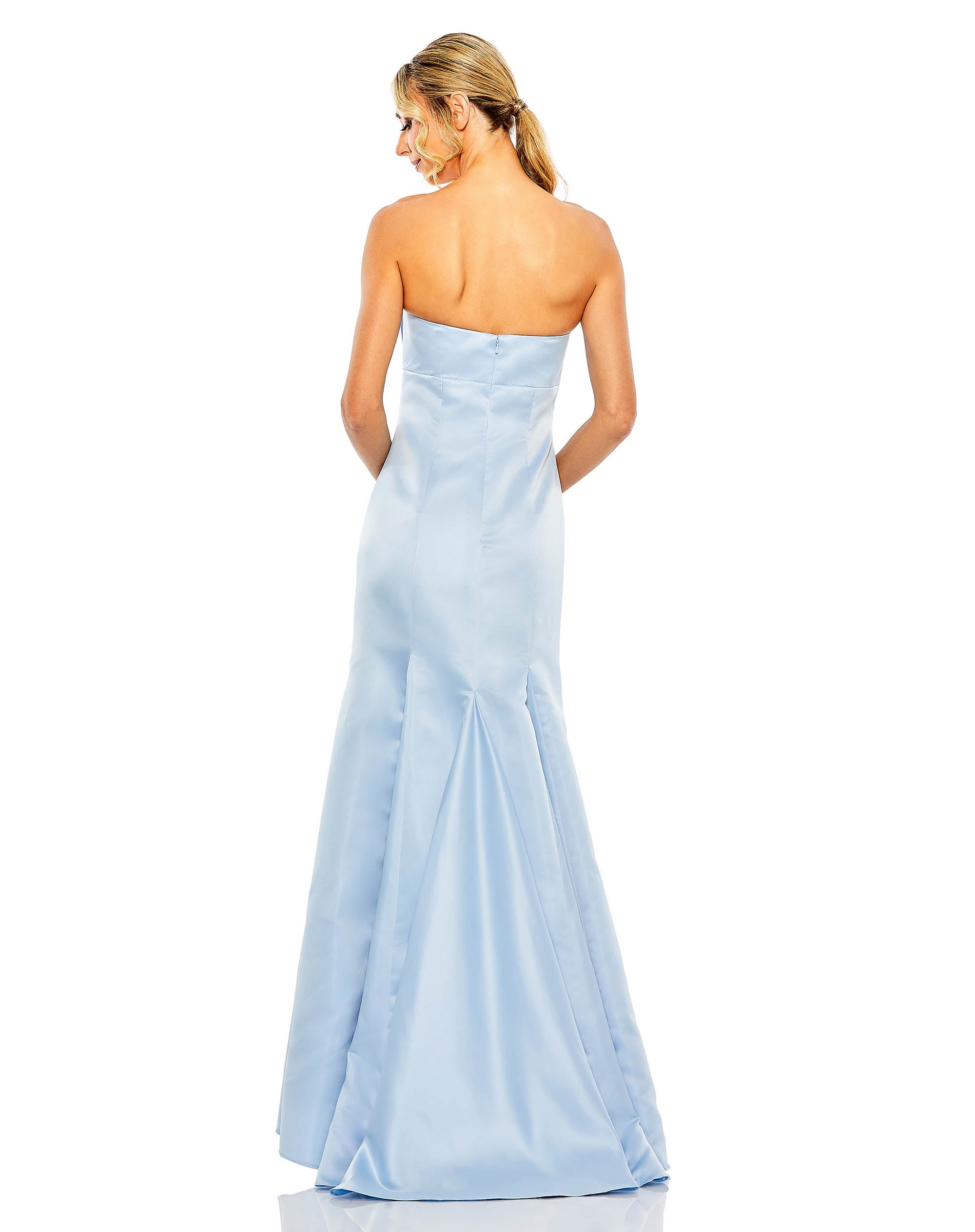 Strapless Bow Mermaid Gown