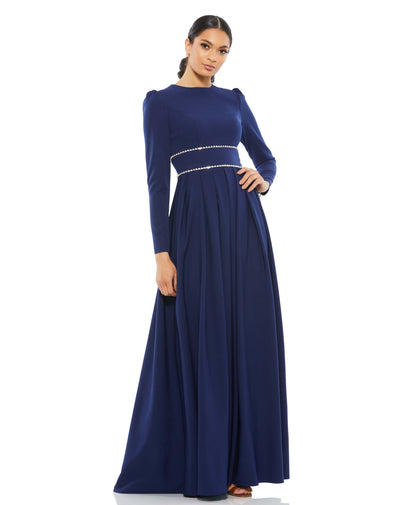 A-Line Rhinestone Waist Evening Gown – Mac Duggal
