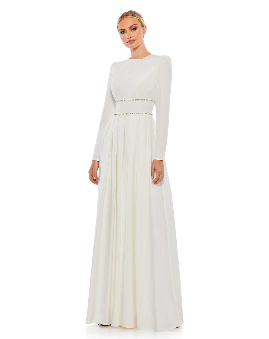 A-Line Rhinestone Waist Evening Gown – Mac Duggal