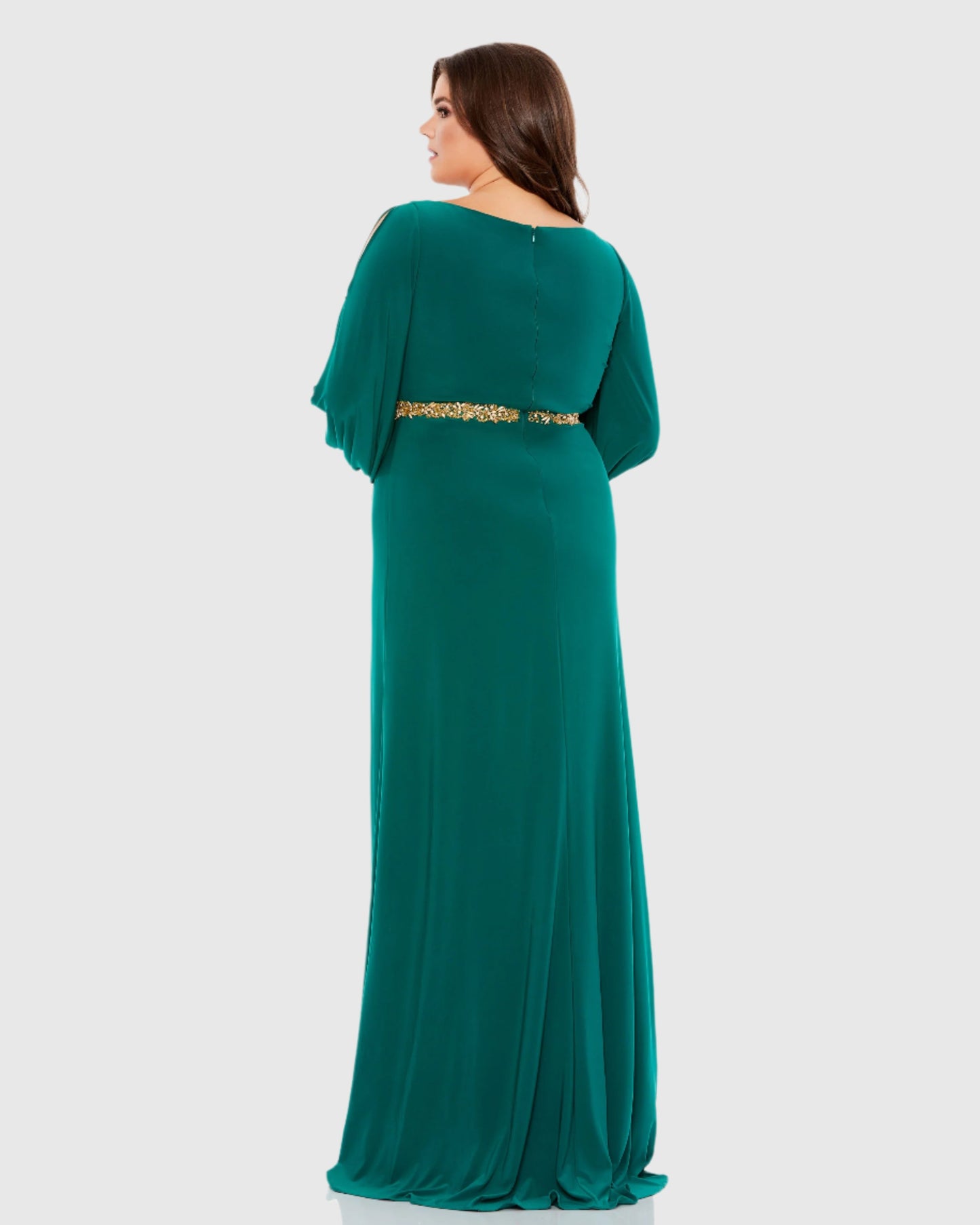 Split Sleeve Surplice Gown (Plus)