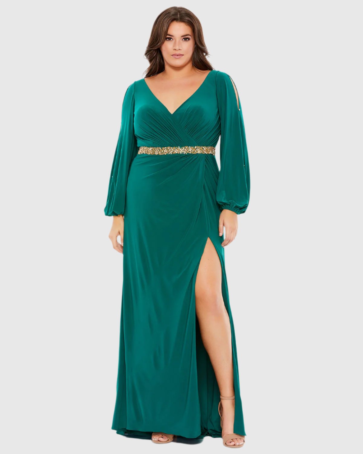 Split Sleeve Surplice Gown