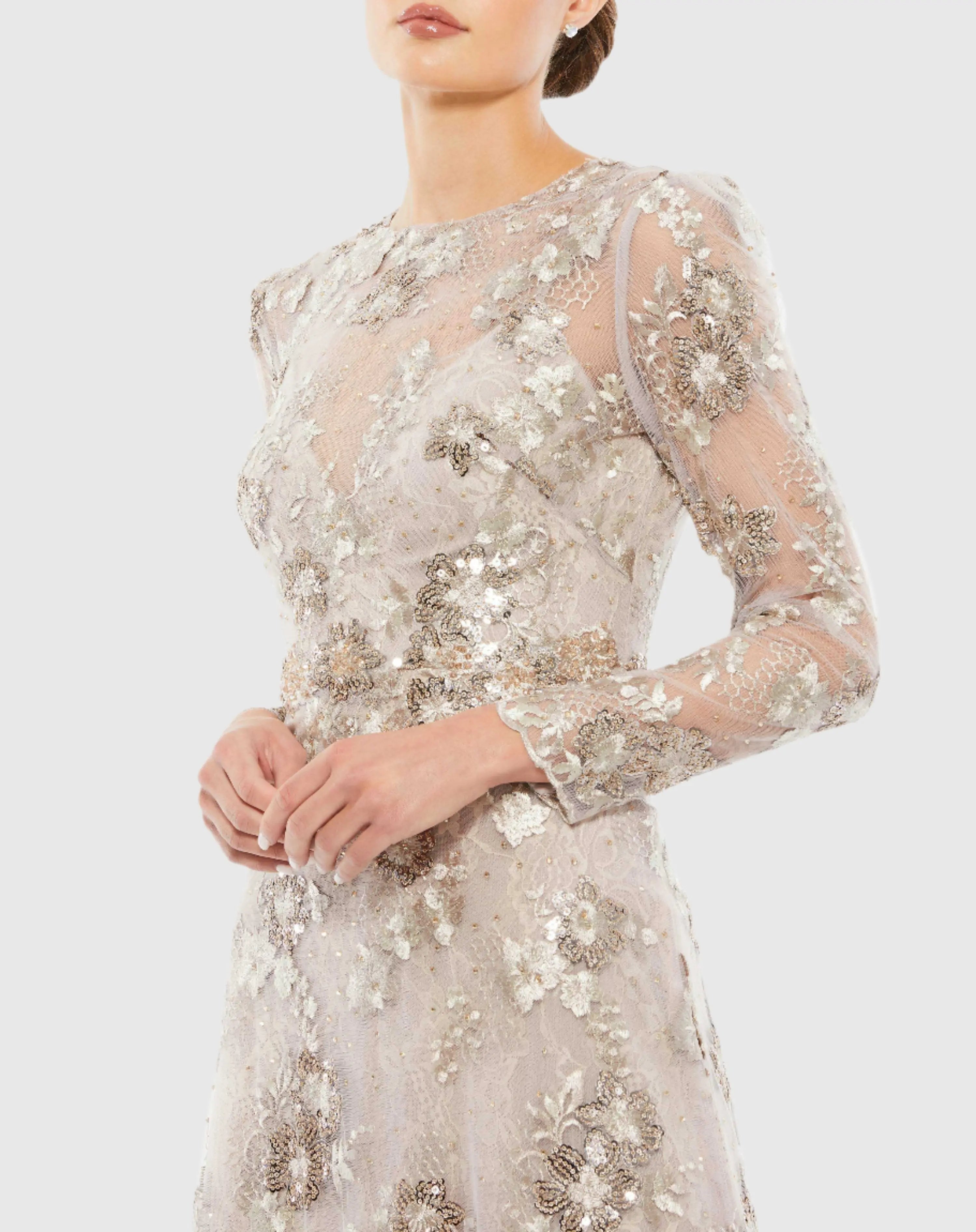 mac duggal embroidered dress Mac Duggal 11798 Dress main image 1