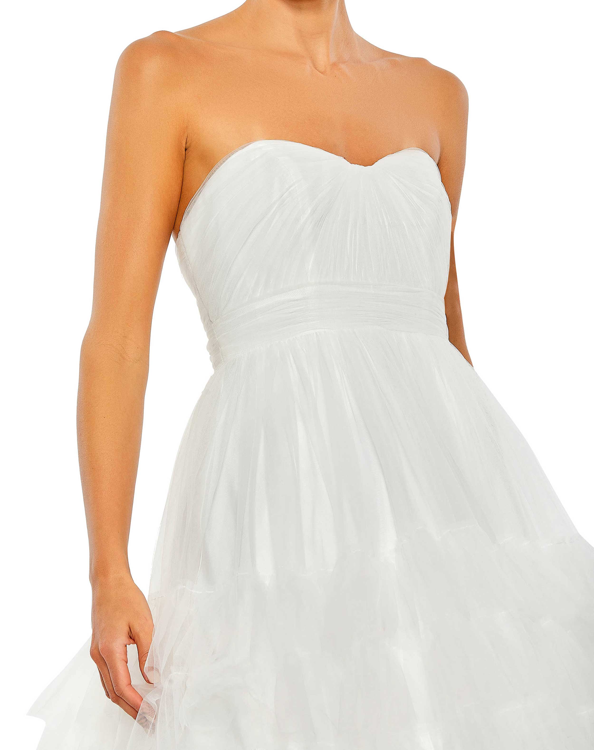 Bustier Tulle Tiered Ballgown
